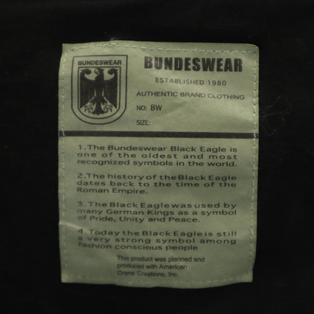 BUNDESWEAR ブンデスウェアー 未使用 モッズコート 4L ブラック タグ付き ビックサイズ メンズ