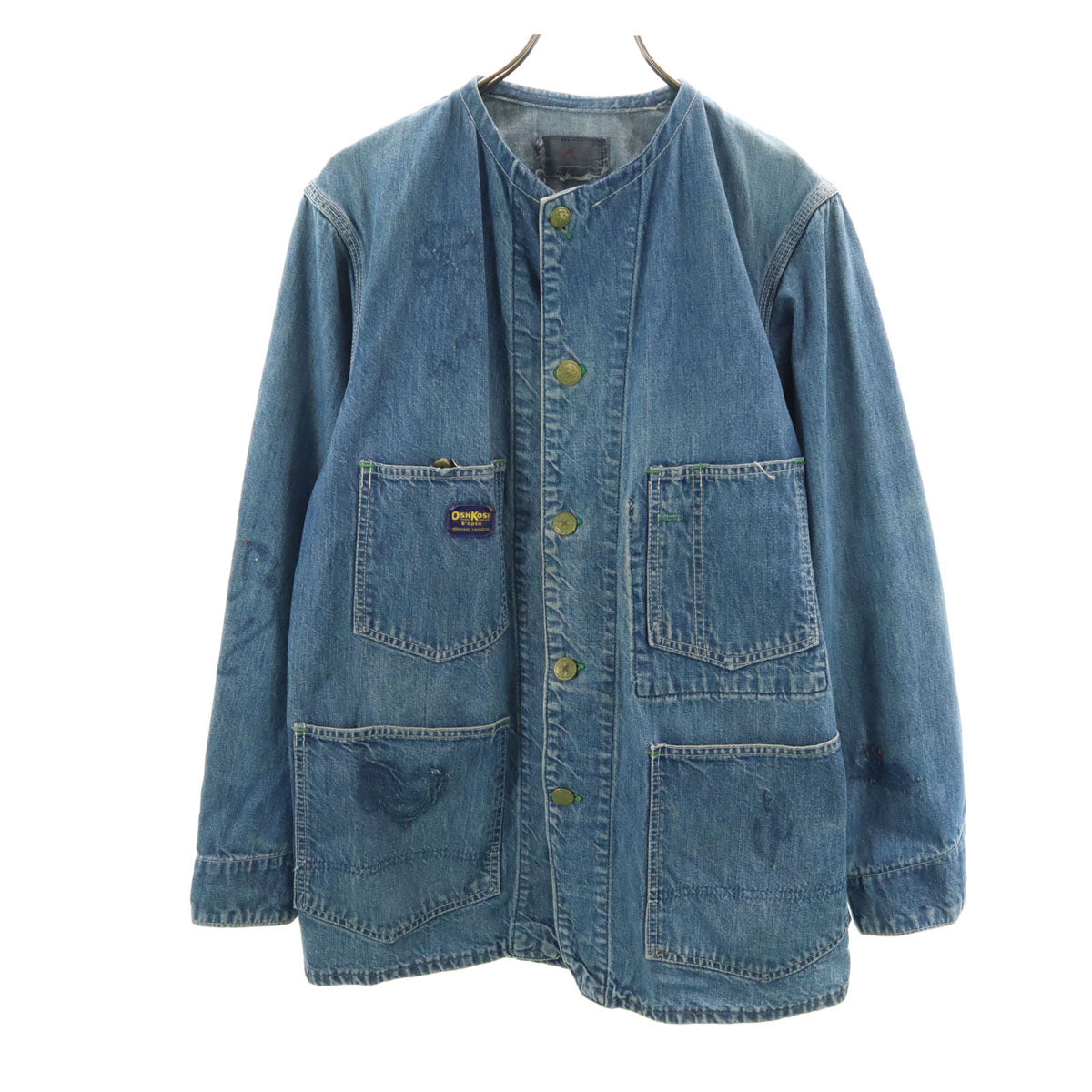 OSHKOSH オシュコシュ 70s 80s ヴィンテージ デニム カバーオール ウォッシュブルー メンズ