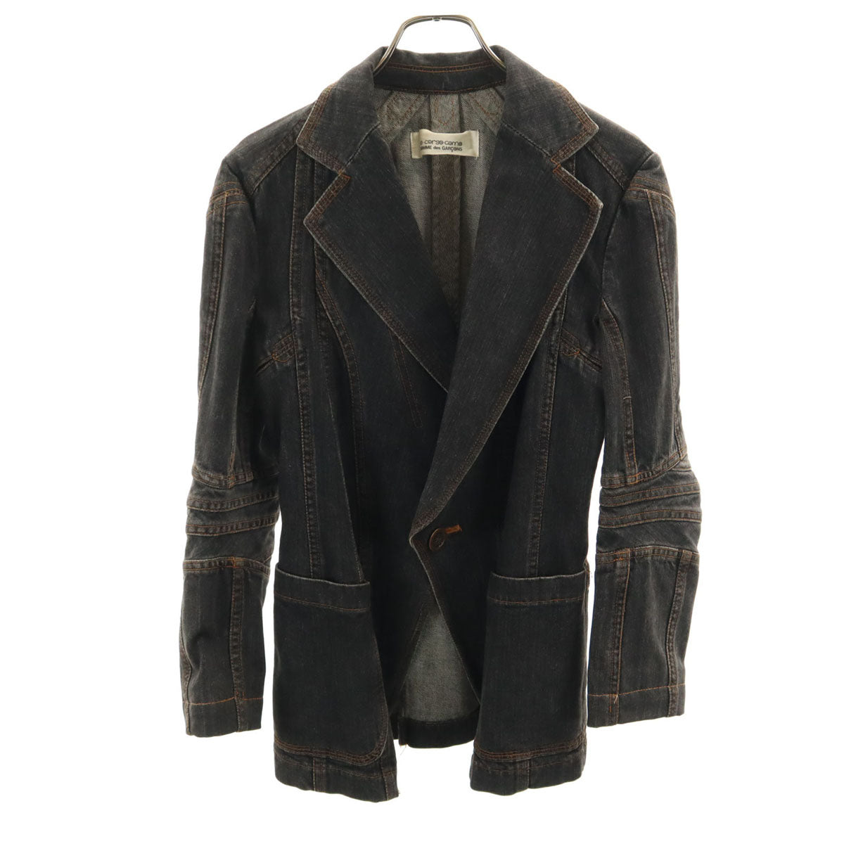 JUNYA WATANABE COMME des GARCONS ジュンヤワタナベコムデギャルソン 2001年 日本製 デニムジャケット ブラック 10 corso como COMME des GARCONS レディース