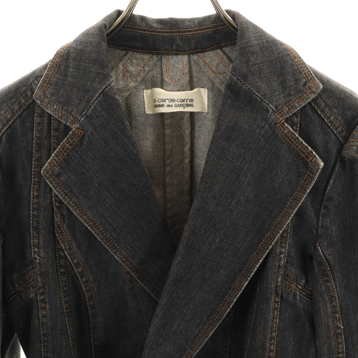 JUNYA WATANABE COMME des GARCONS ジュンヤワタナベコムデギャルソン 2001年 日本製 デニムジャケット ブラック 10 corso como COMME des GARCONS レディース