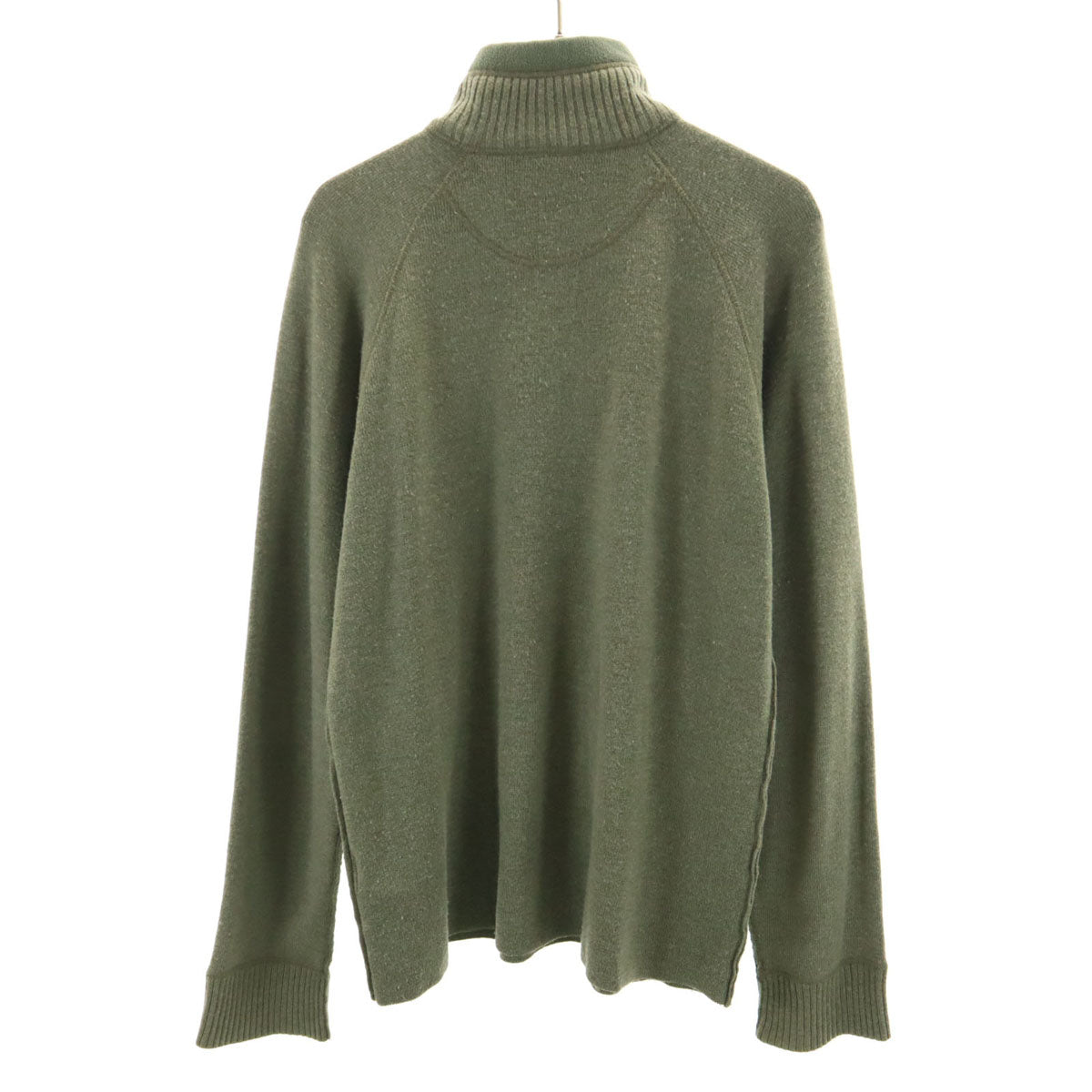 THE NORTH FACE ノースフェイス ウールブレンド 長袖 ハーフジップ セーター S カーキ AP3E アウトドア ニット メンズ