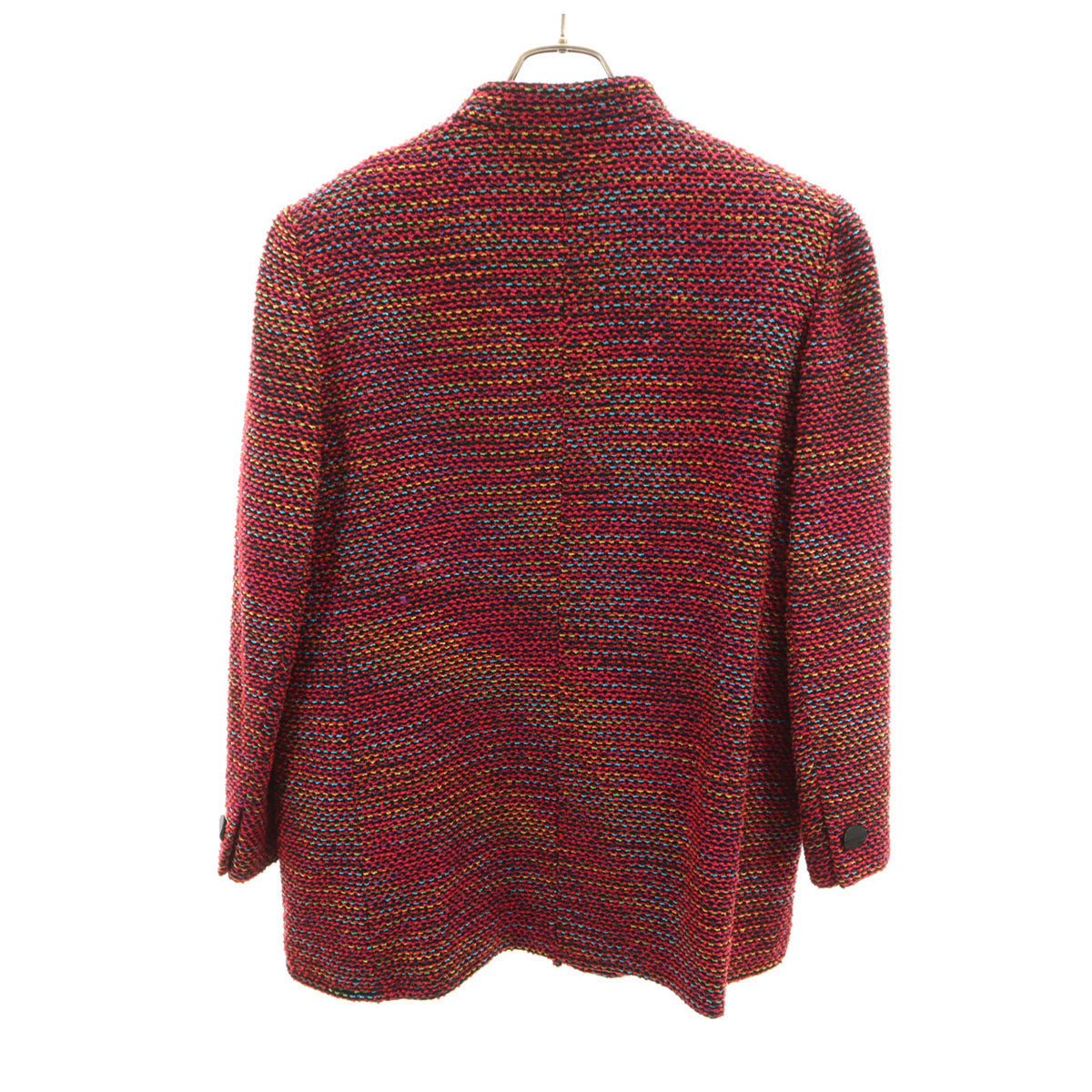 GIVENCHY ジバンシィ 90s 日本製 オールド ファンシーツイード ジャケット 46 レッド レディース