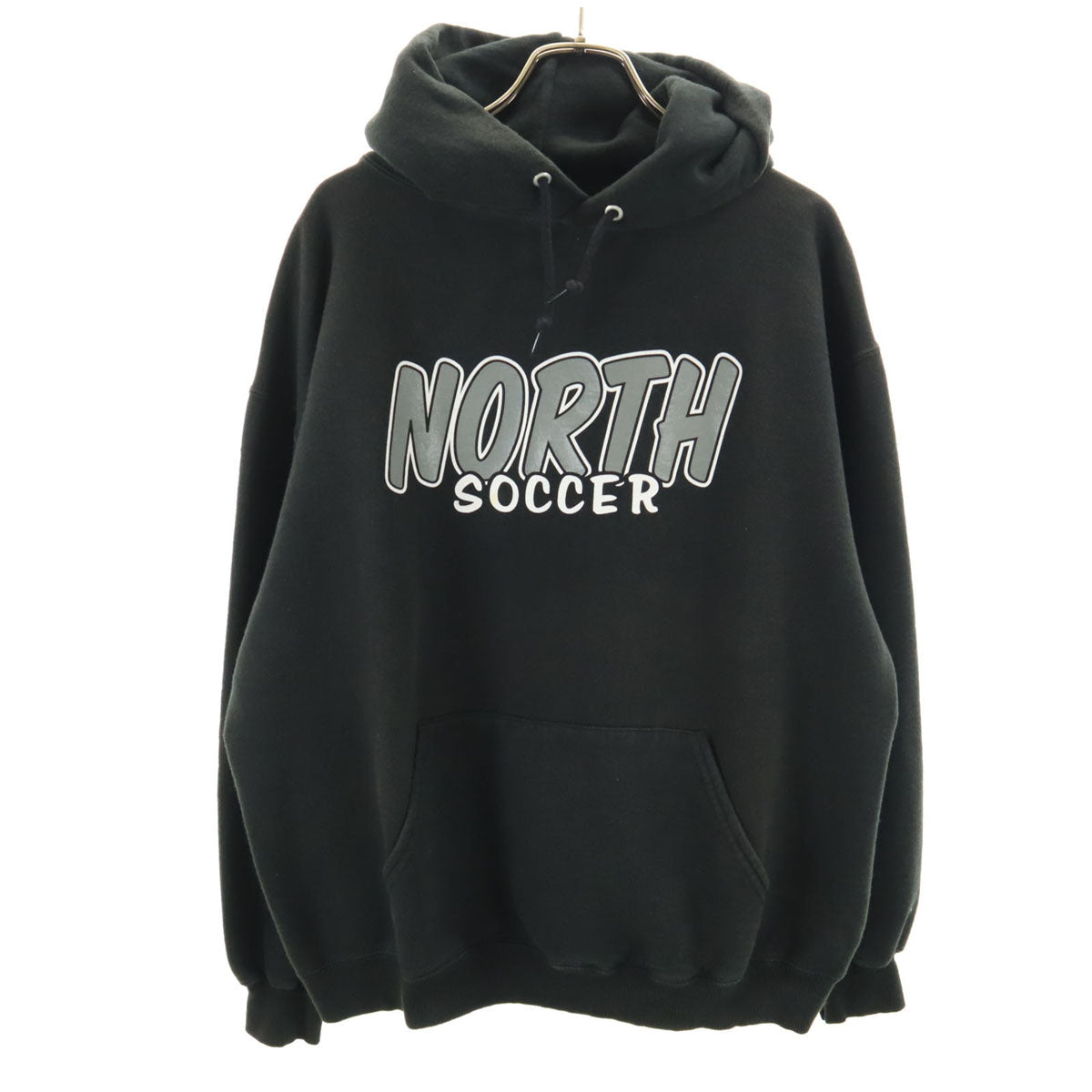 JERZEES ジャージーズ 長袖 スウェットパーカー L 黒 裏起毛 プルオーバー メンズ