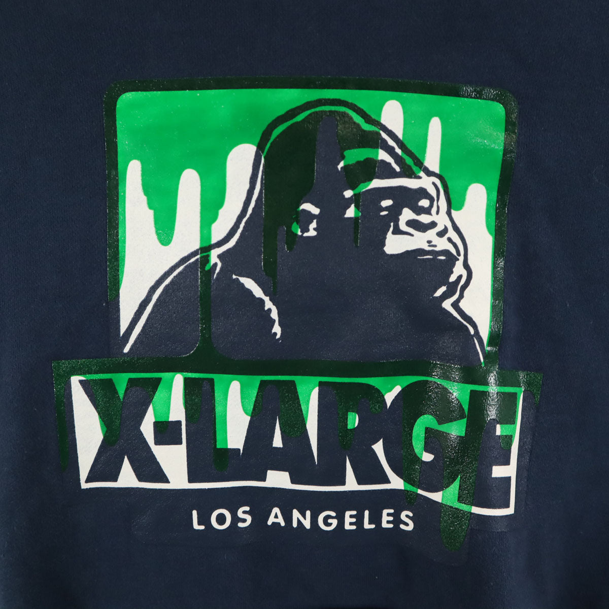 XLARGE エクストララージ 長袖 スウェットパーカー S ネイビー メンズ