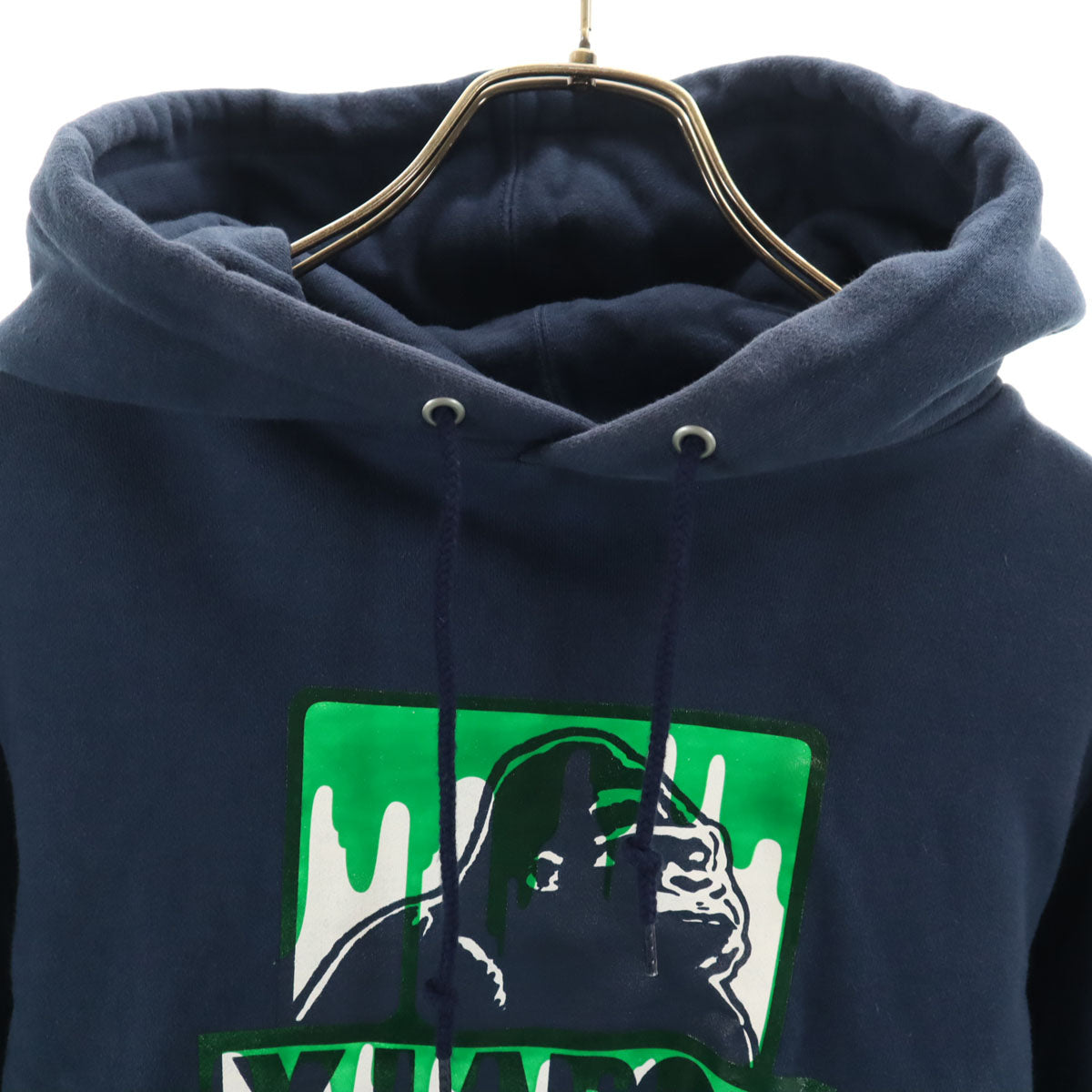 XLARGE エクストララージ 長袖 スウェットパーカー S ネイビー メンズ