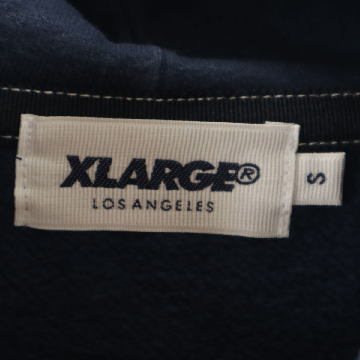 XLARGE エクストララージ 長袖 スウェットパーカー S ネイビー メンズ