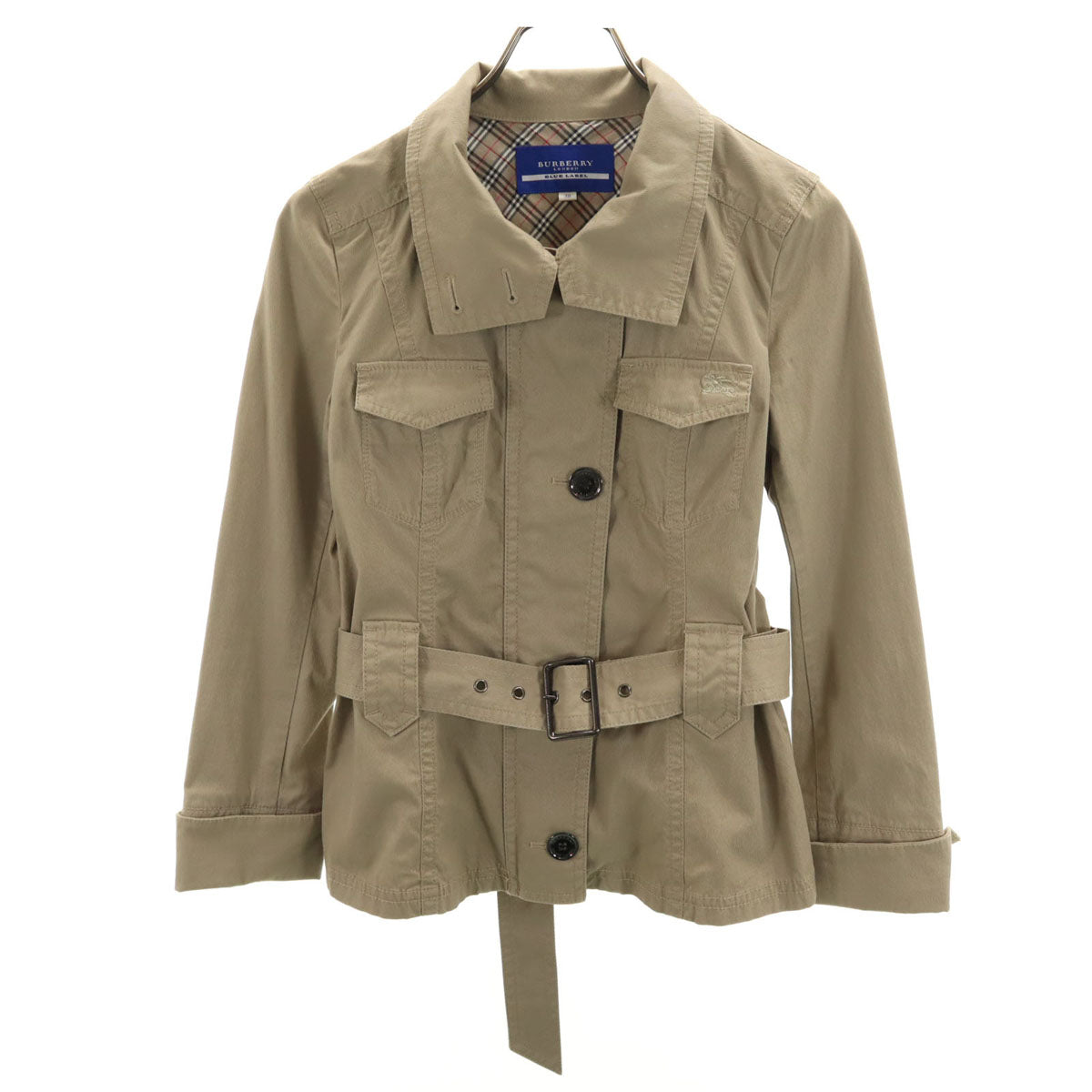 BURBERRY LONDON BLUE LABEL バーバリー ロンドン ブルーレーベル ジャケット 38 グレージュ 三陽商会 レディース