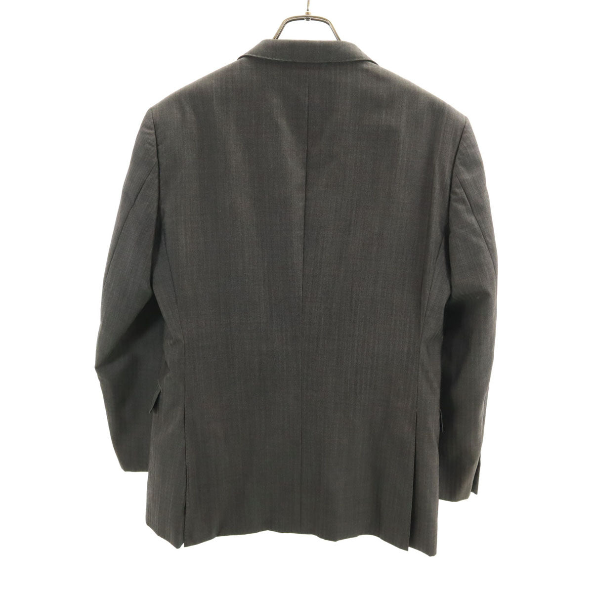 BURBERRY BLACK LABEL バーバリーブラックレーベル 日本製 ヘリンボーン テーラードジャケット 36 グレー 三陽商会 メンズ