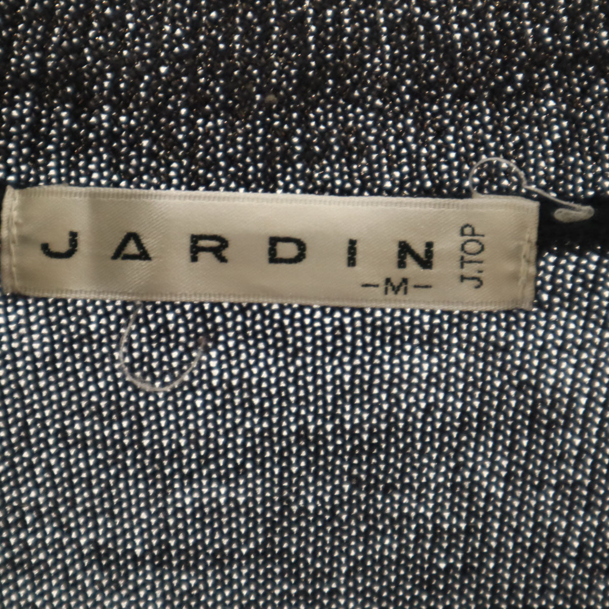 JARDIN ジャルダン 日本製 長袖 ラメ ニット M チャコールグレー レディース