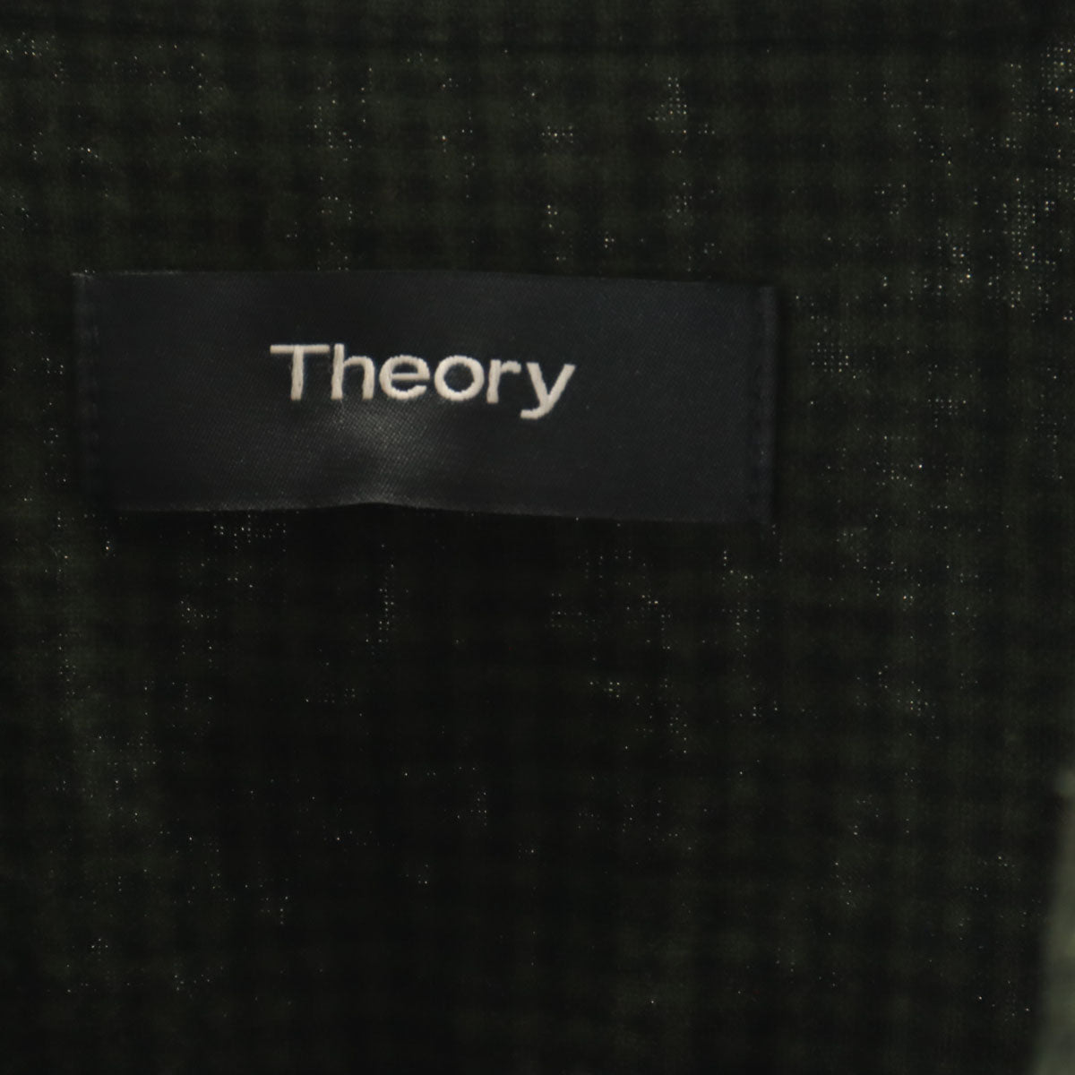 theory セオリー チェック柄 長袖 シャツ S 深緑 メンズ