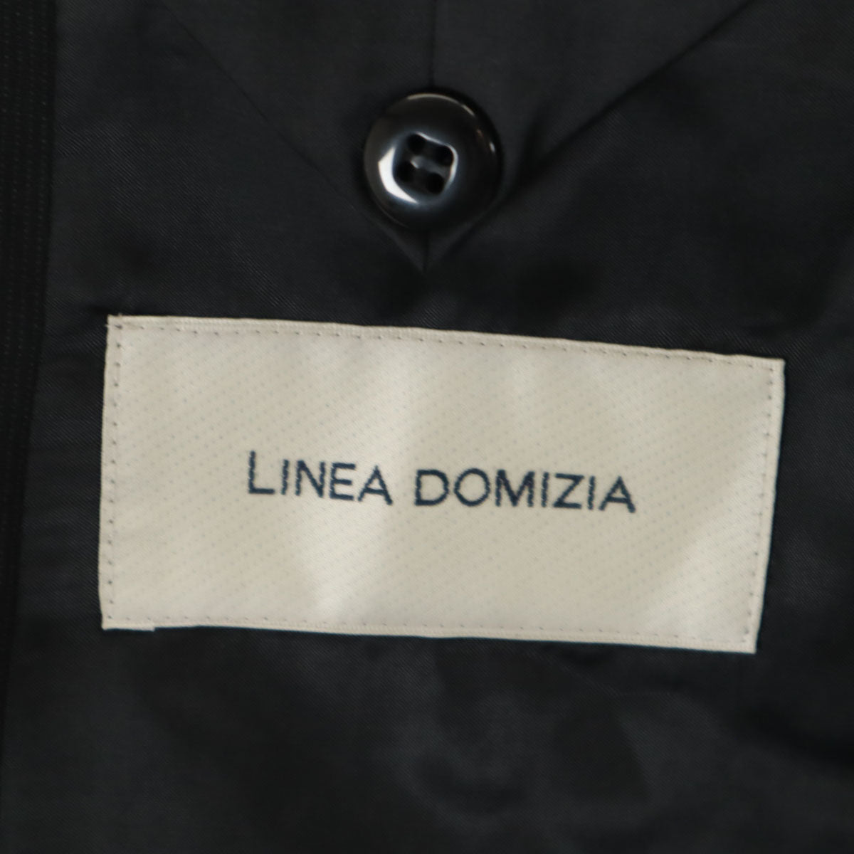 LINEA DOMIZIA リネアドミツィア 未使用 ピンストライプ柄 テーラードジャケット AB6 チャコールグレー メンズ