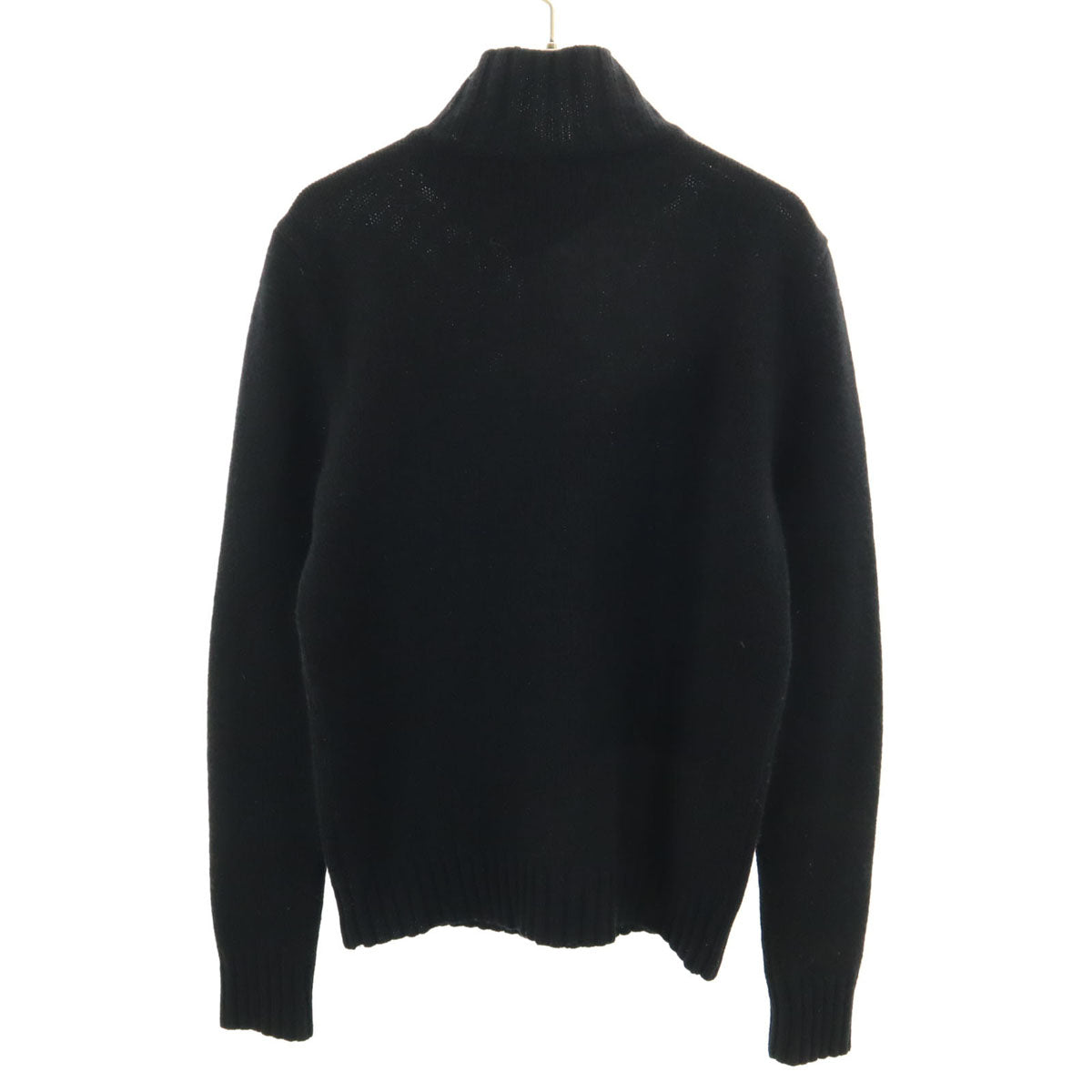 LAUREN RALPH LAUREN ローレンラルフローレン 長袖 ハーフボタン セーター S 黒 ニット 龍 レディース