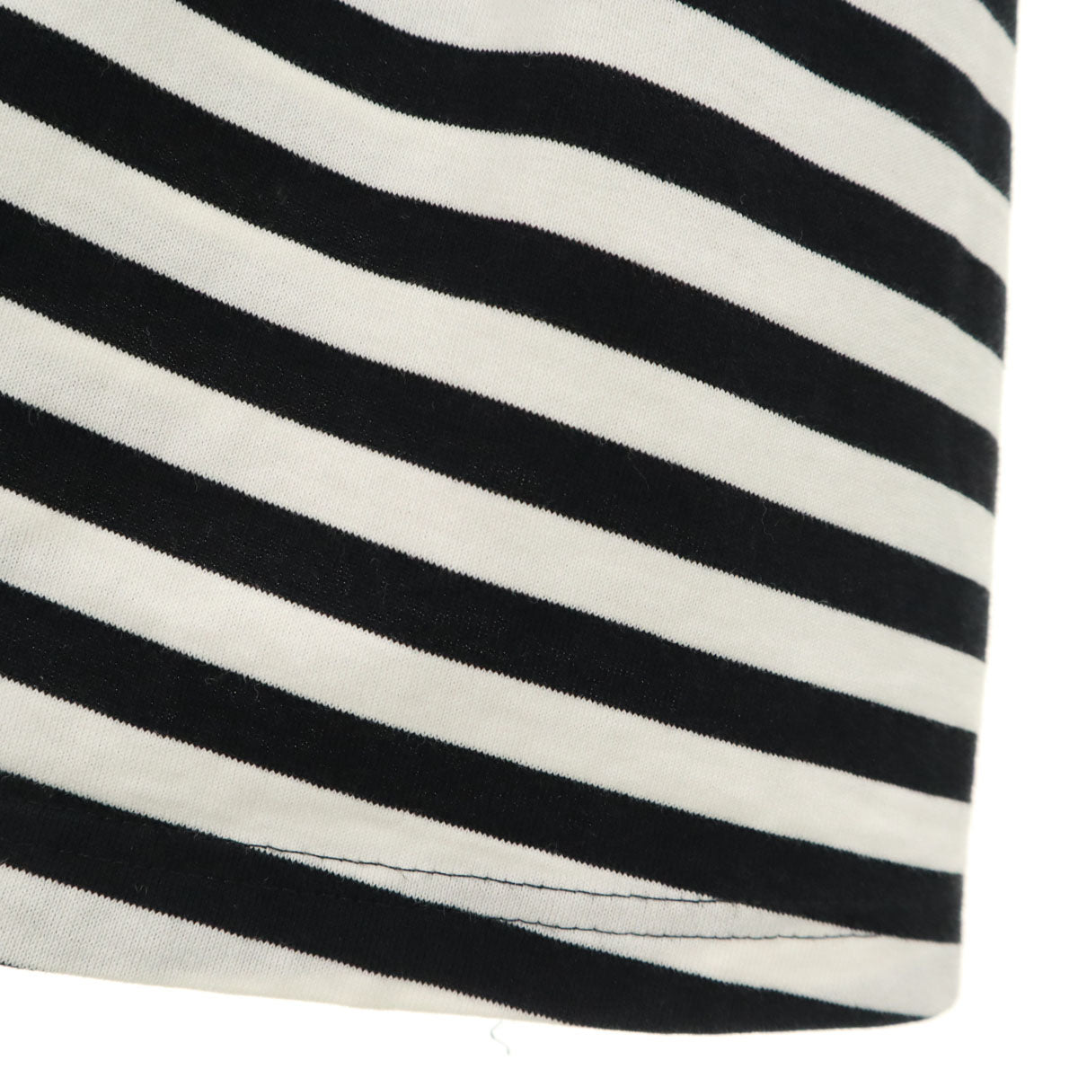 marimekko マリメッコ フィンランド製 ボーダー柄 長袖 天竺 ワンピース 160 ホワイト キッズ