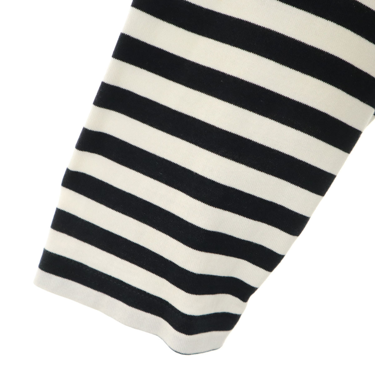 marimekko マリメッコ フィンランド製 ボーダー柄 長袖 天竺 ワンピース 160 ホワイト キッズ