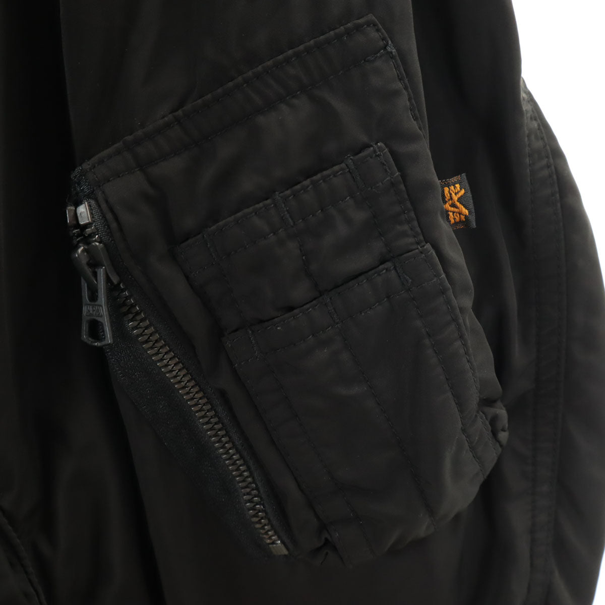 ALPHA INDUSTRIES INC アルファインダストリーズ MA-1 フライトジャケット M ブラック メンズ