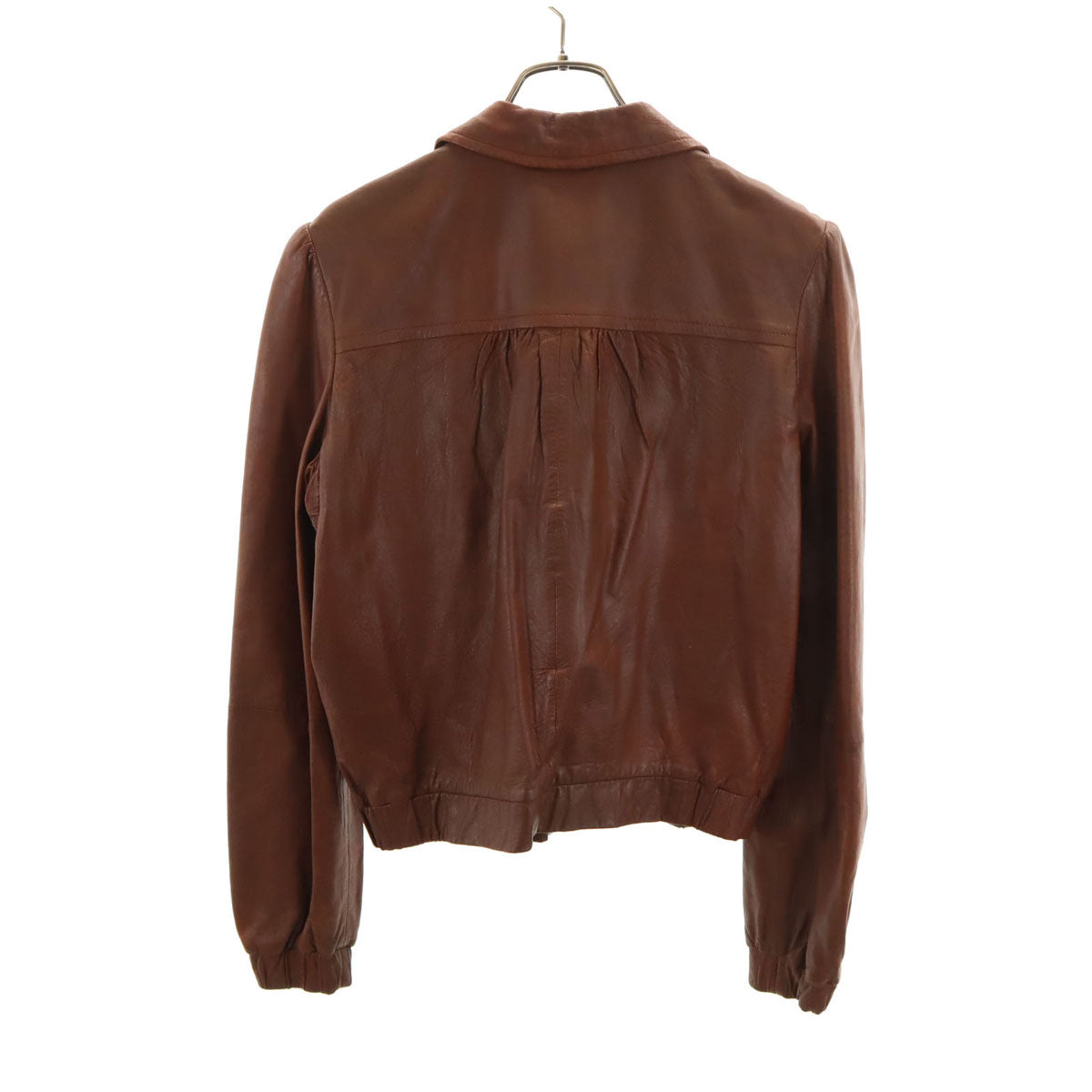 SEE BY CHLOE シーバイクロエ 羊革 レザージャケット 46 ブラウン レディース