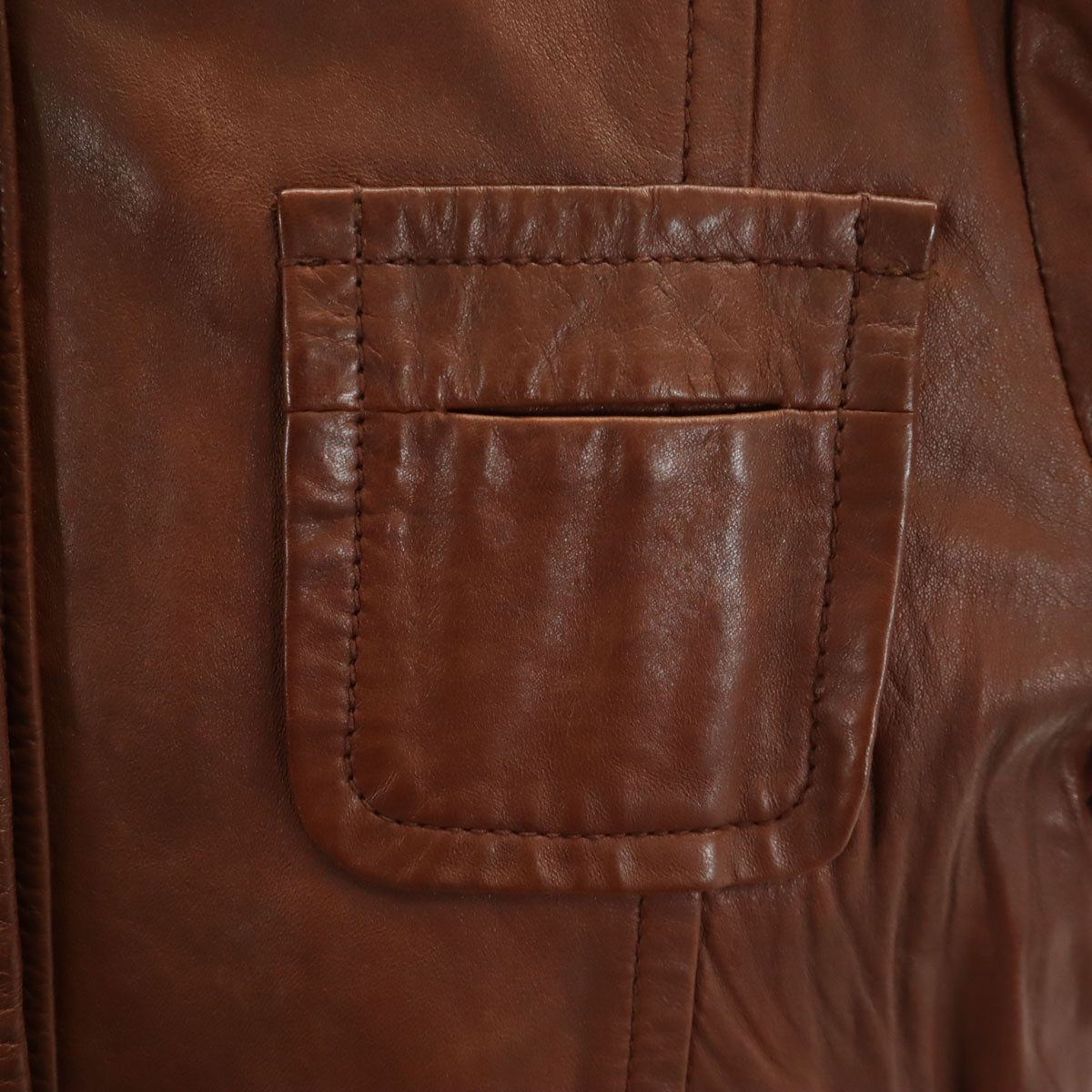 SEE BY CHLOE シーバイクロエ 羊革 レザージャケット 46 ブラウン レディース