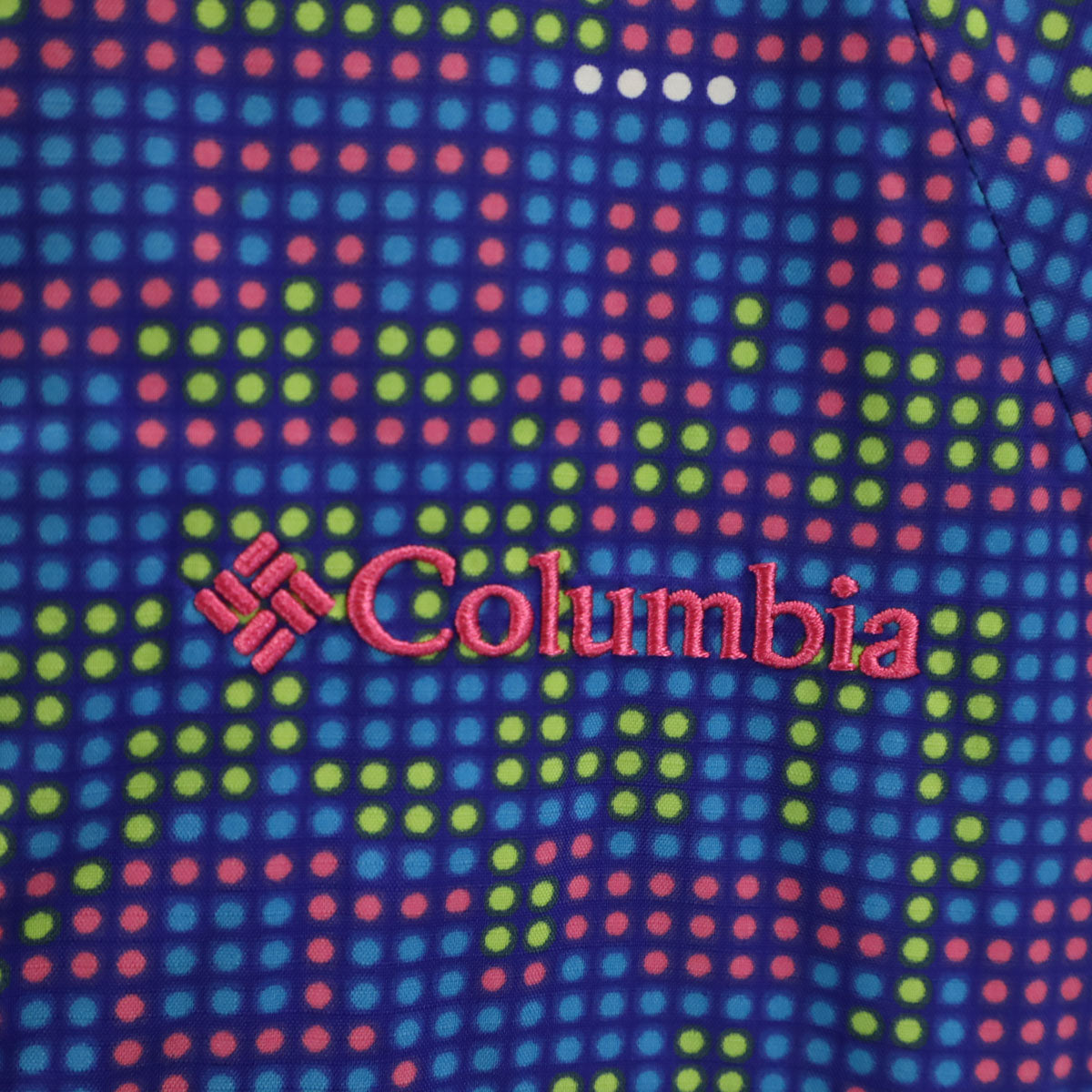 Columbia コロンビア ベリンガー ジャケット XL 青紫 アウトドア 収納袋付き メンズ
