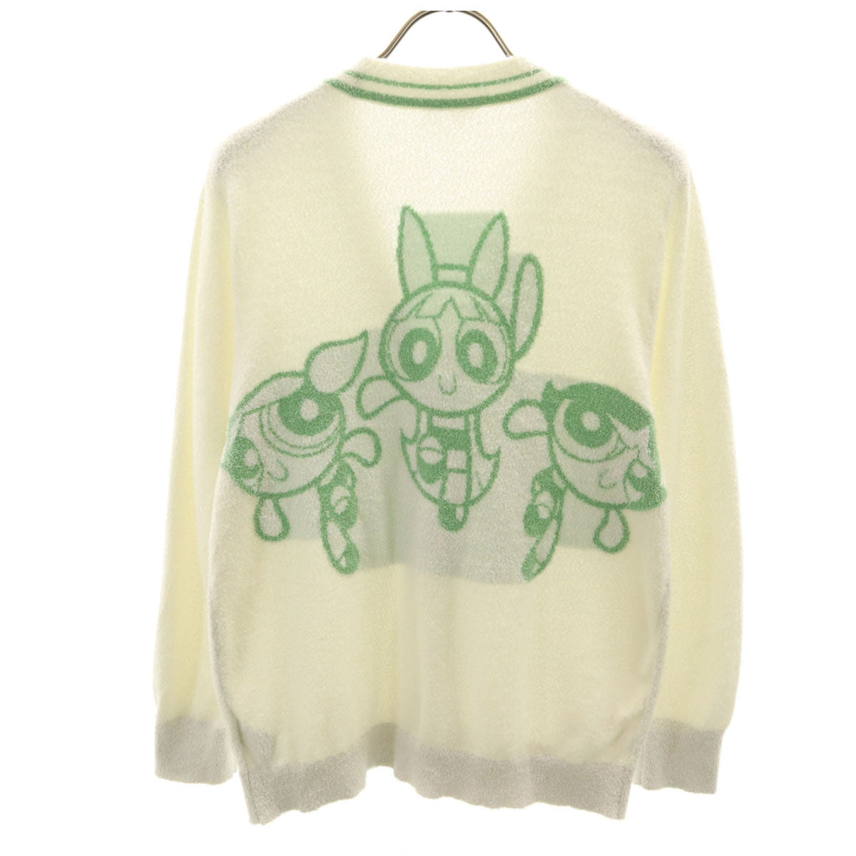 SNIDEL HOME スナイデルホーム THE POWERPUFF GIRLS パワーパフガールズ コラボ バターカップ 長袖 カーディガン F アイボリー ルームウェア レディース