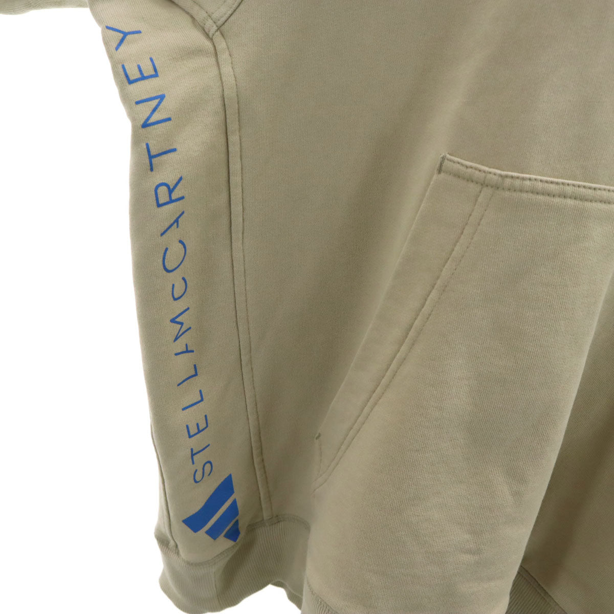 adidas by Stella McCartney アディダスバイステラマッカートニー 長袖 スウェットパーカー L ベージュ レディース