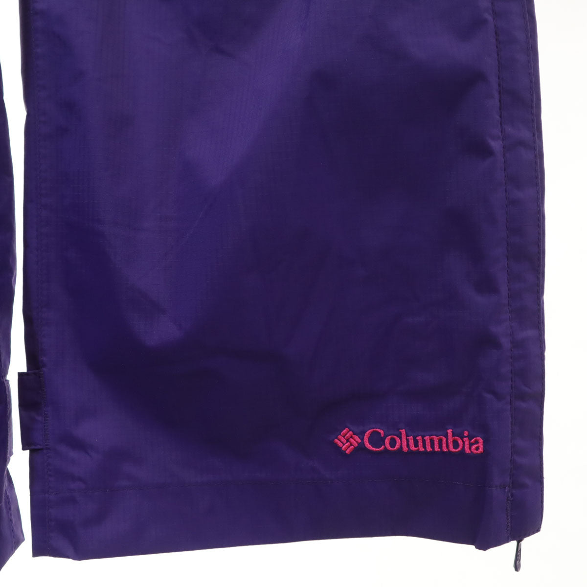 Columbia コロンビア レインジャケット 上下 セットアップ S パープル系 収納袋付き レディース