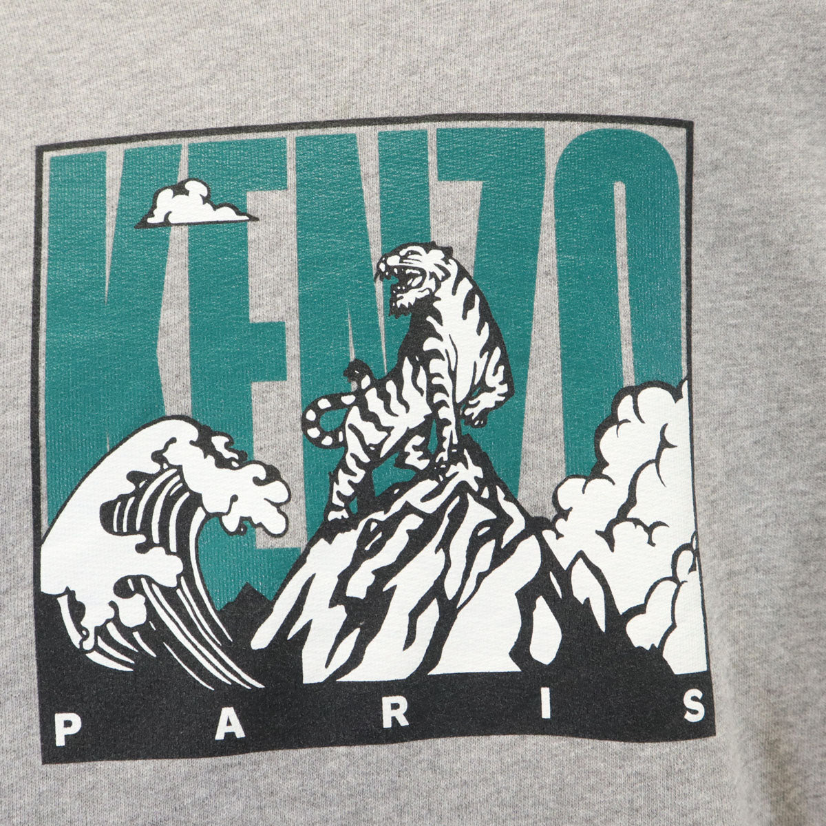 KENZO ケンゾー ポルトガル製 長袖 スウェット トレーナー XS グレー メンズ