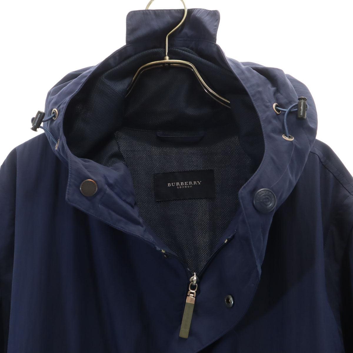 BURBERRY LONDON バーバリーロンドン 日本製 2WAY ナイロンジャケット L ネイビー 三陽商会 ポケッタブル メンズ