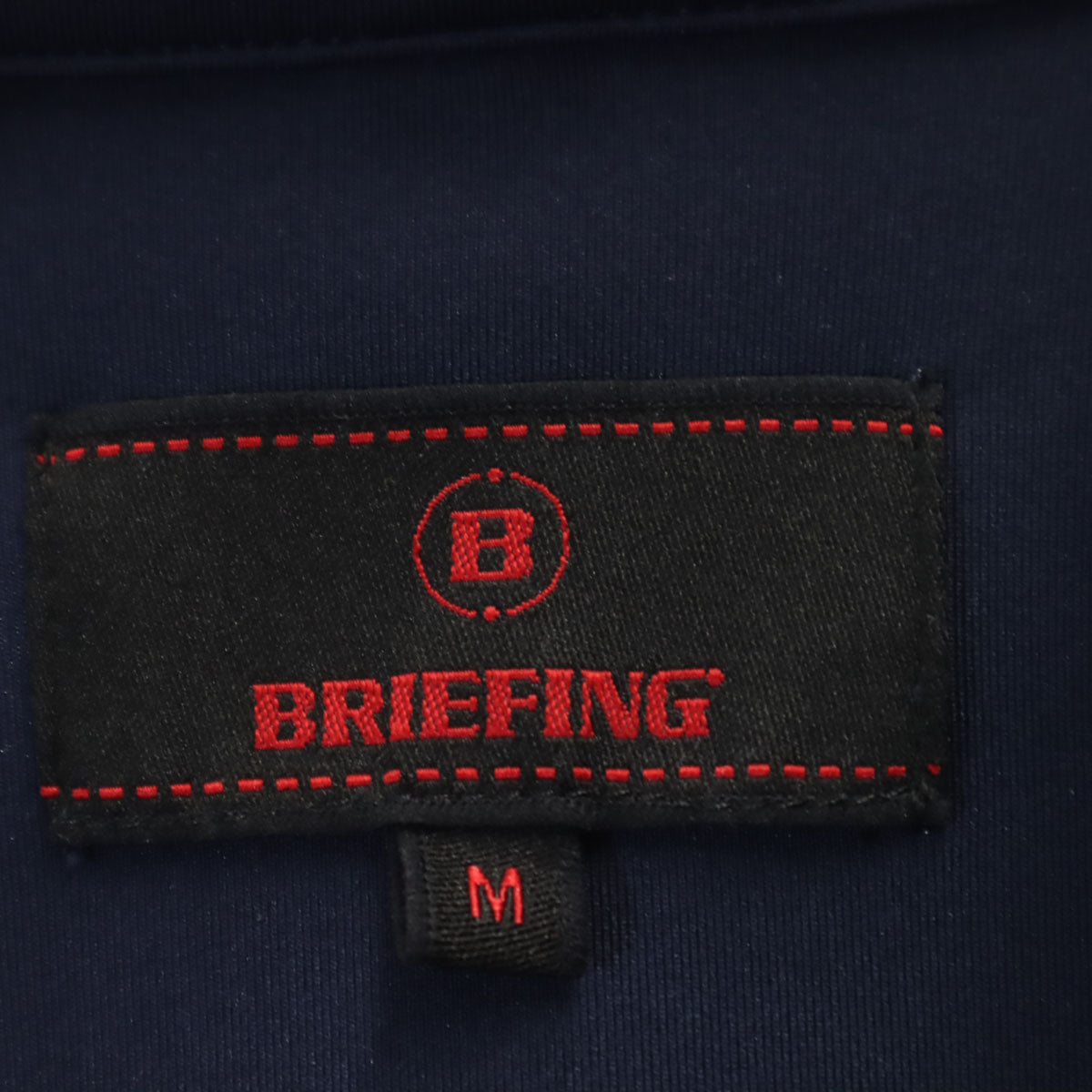 美品 BRIEFING ブリーフィング ゴルフ 長袖 ハーフジップ ウェア M ネイビー メンズ