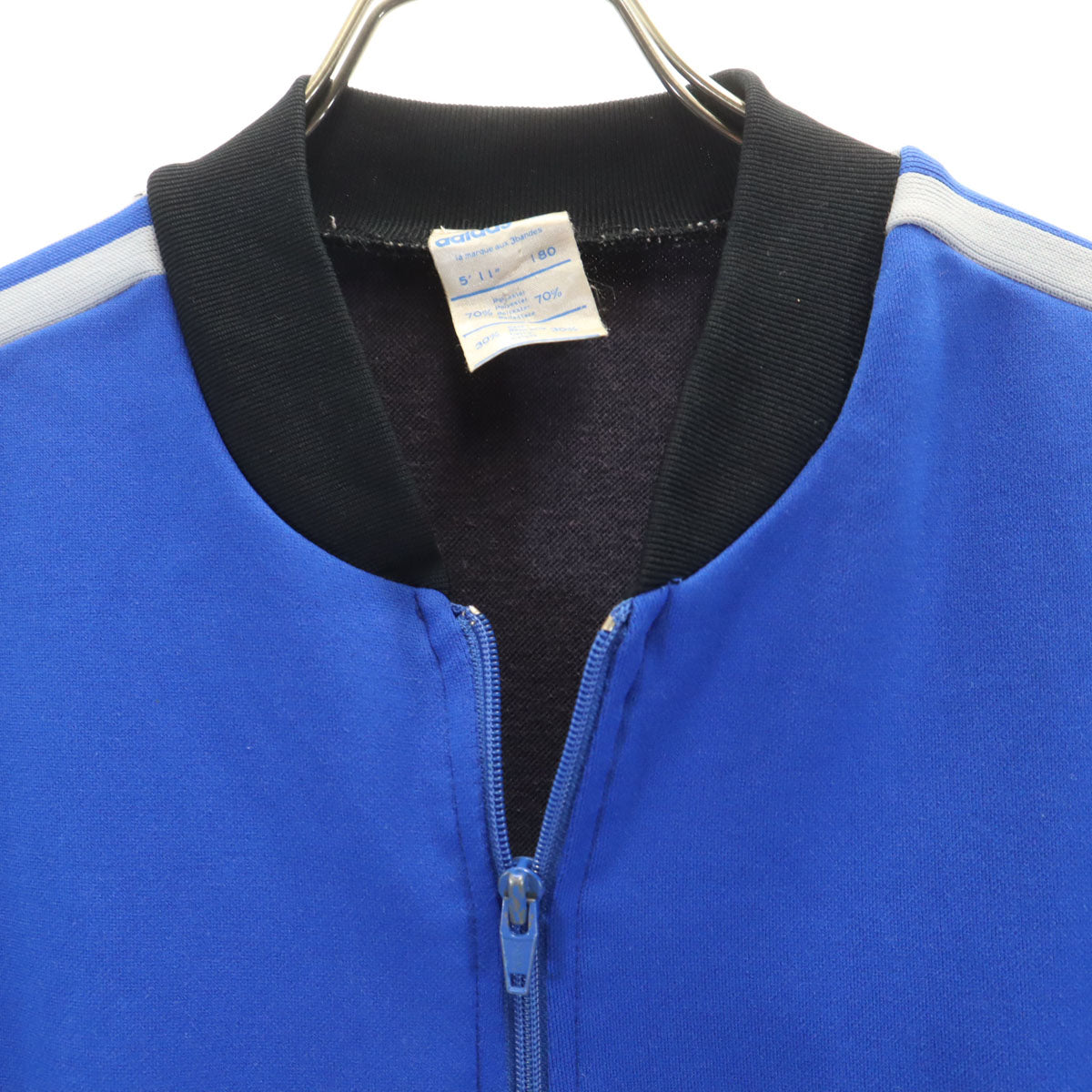 adidas アディダス 80s ヴィンテージ トラックジャケット 180 ブルー ジャージ メンズ