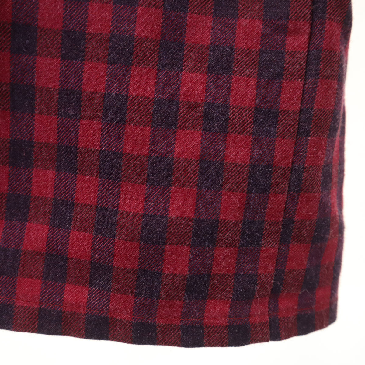 Christian Dior PRET-A-PORTER クリスチャンディオール プレタポルテ 90s オールド チェック柄 ダブルブレスト シャツジャケット L ワインレッド レディース