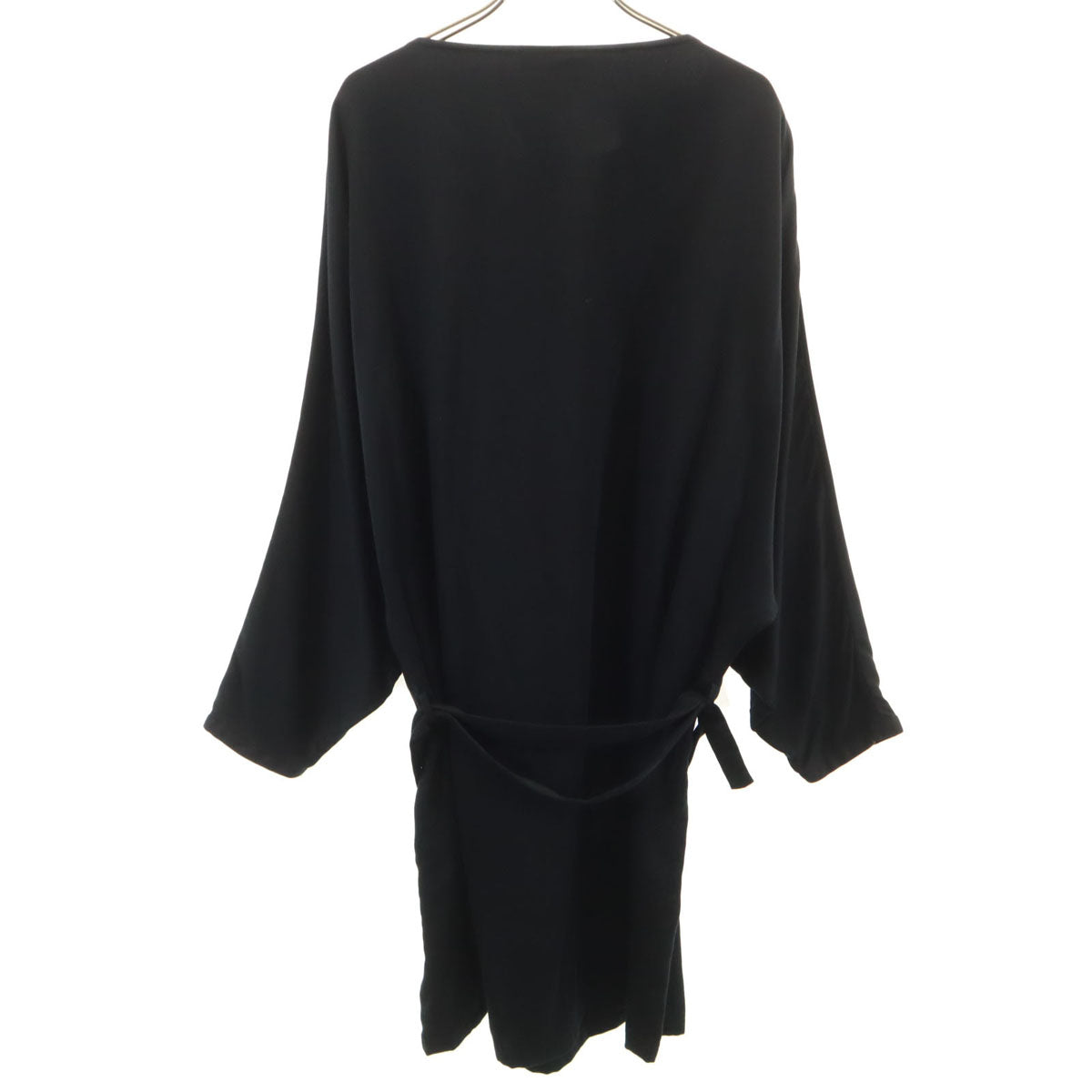 LIMI feu リミフゥ 日本製 長袖 ドルマン ワンピース S ブラック チュニック ヨウジヤマモト レディース