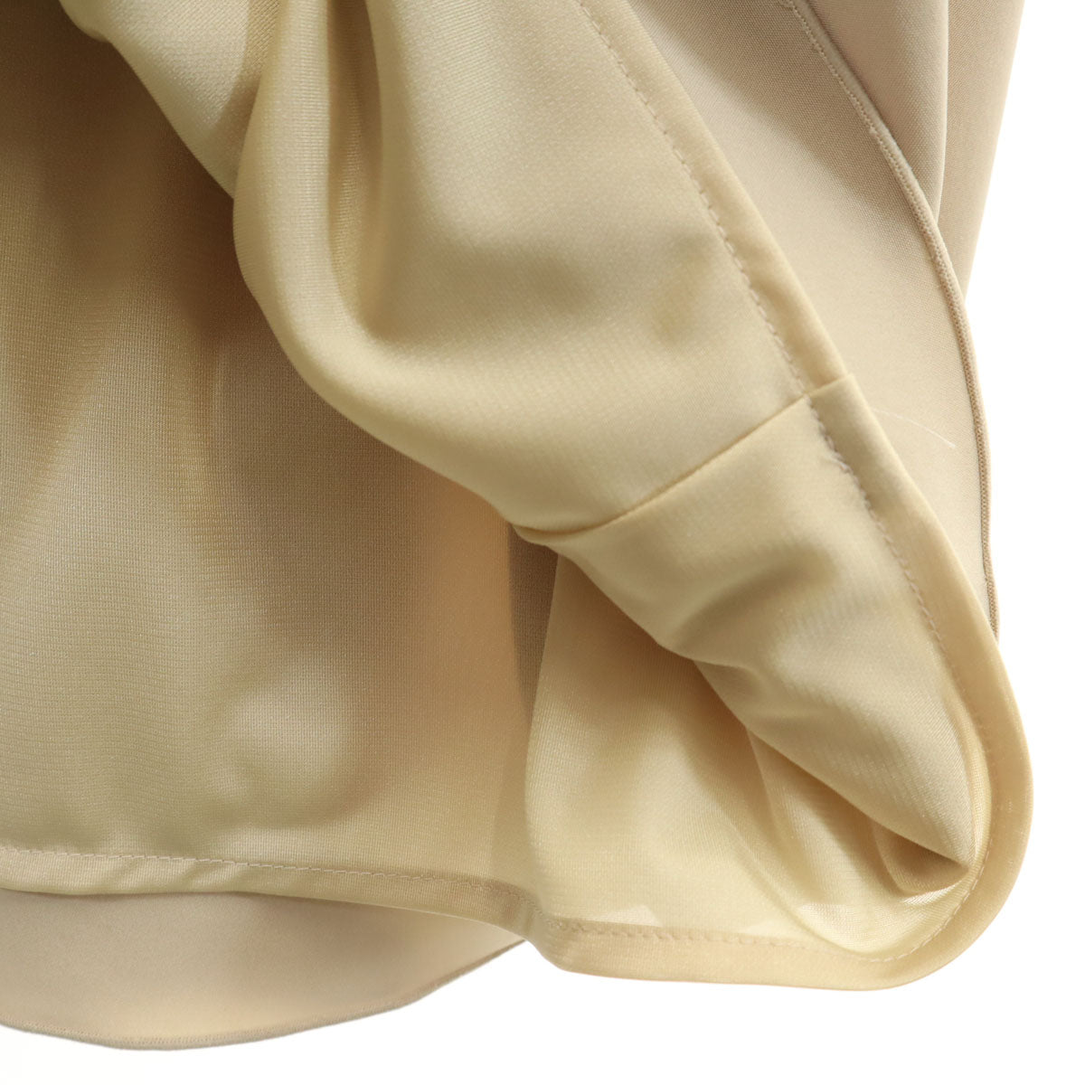 FOXEY NEW YORK フォクシーニューヨーク 日本製 ノースリーブ ワンピース 42 ベージュ レディース