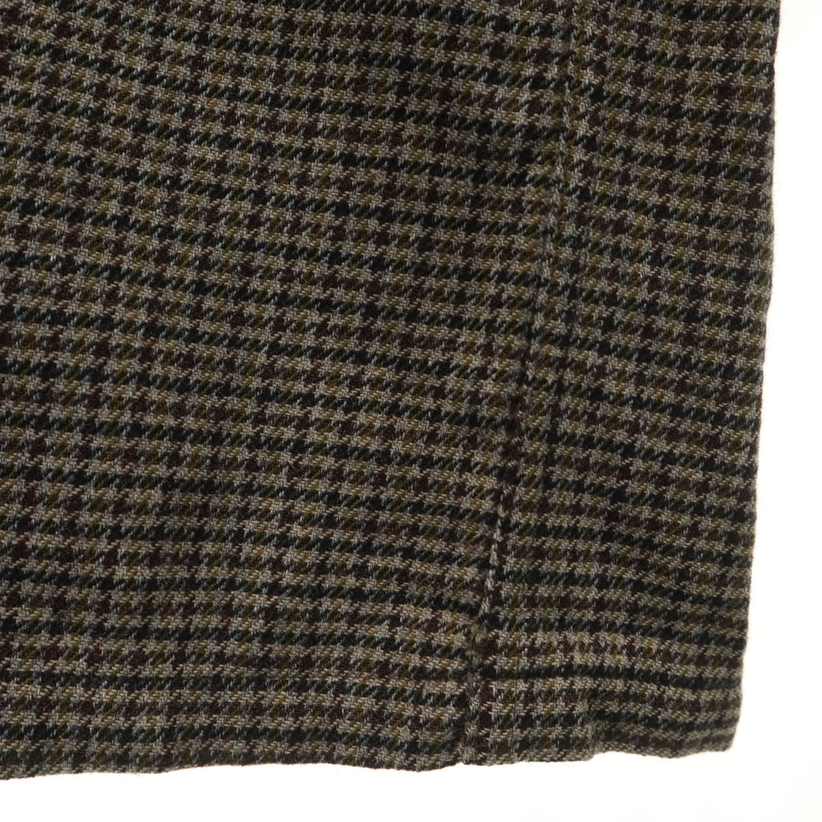 PENDLETON ペンドルトン 60s ヴィンテージ ハウンドトゥース柄 長袖 オープンカラー ウールシャツ L ブラウン 千鳥格子 メンズ