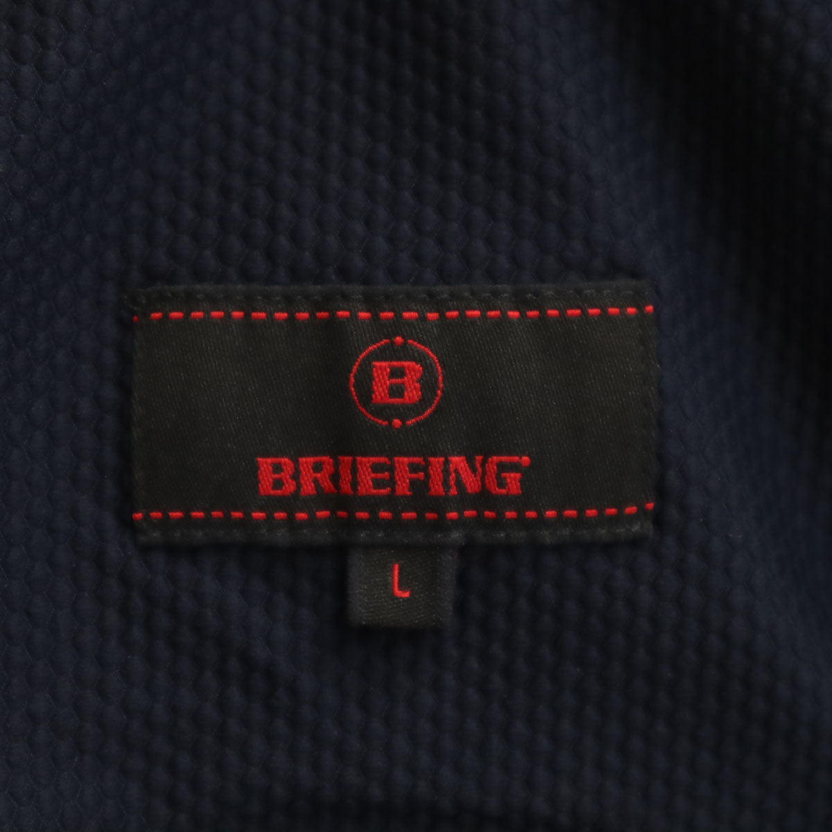 美品 BRIEFING ブリーフィング ゴルフ 長袖 ストーム ジップパーカー L ネイビー メンズ
