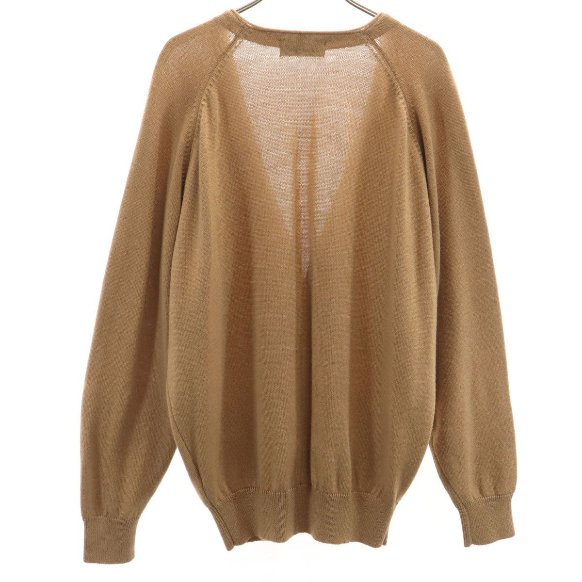 YVES SAINT LAURENT イヴサンローラン 90s オールド 長袖 Vネック ニットカーディガン M ブラウン レディース