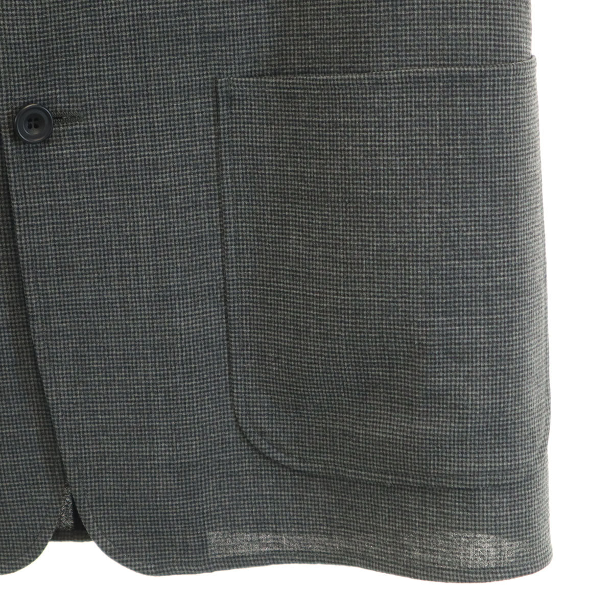 LANVIN CLASSIQUE ランバン クラシック 90s オールド チェック柄 テーラードジャケット 48-35 グレー メンズ