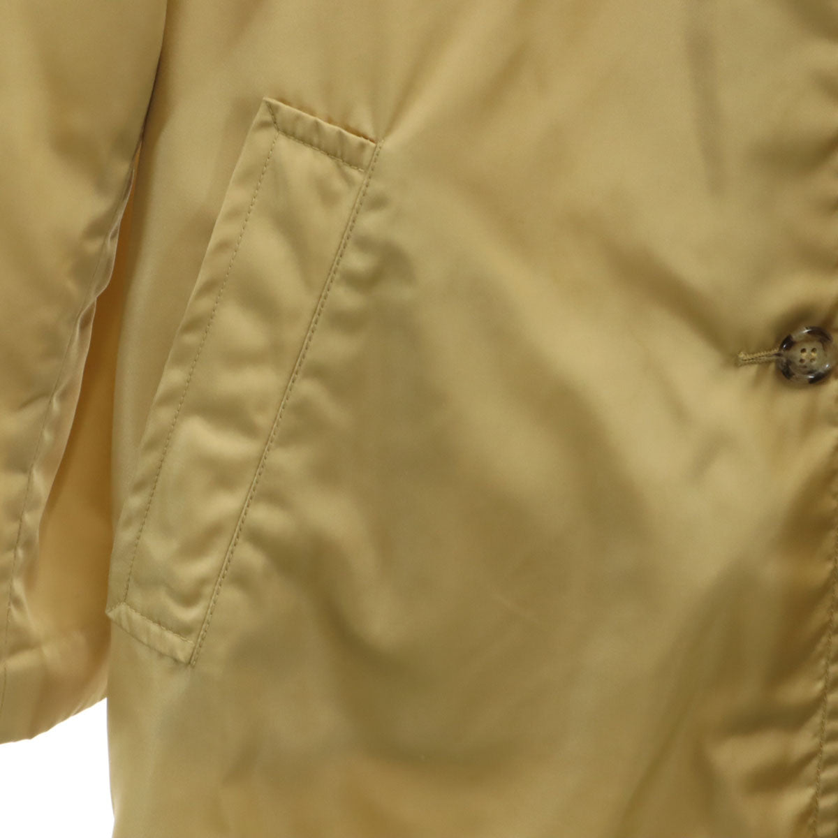 PRADA プラダ イタリア製 ステンカラーコート 44 ベージュ スプリング レディース