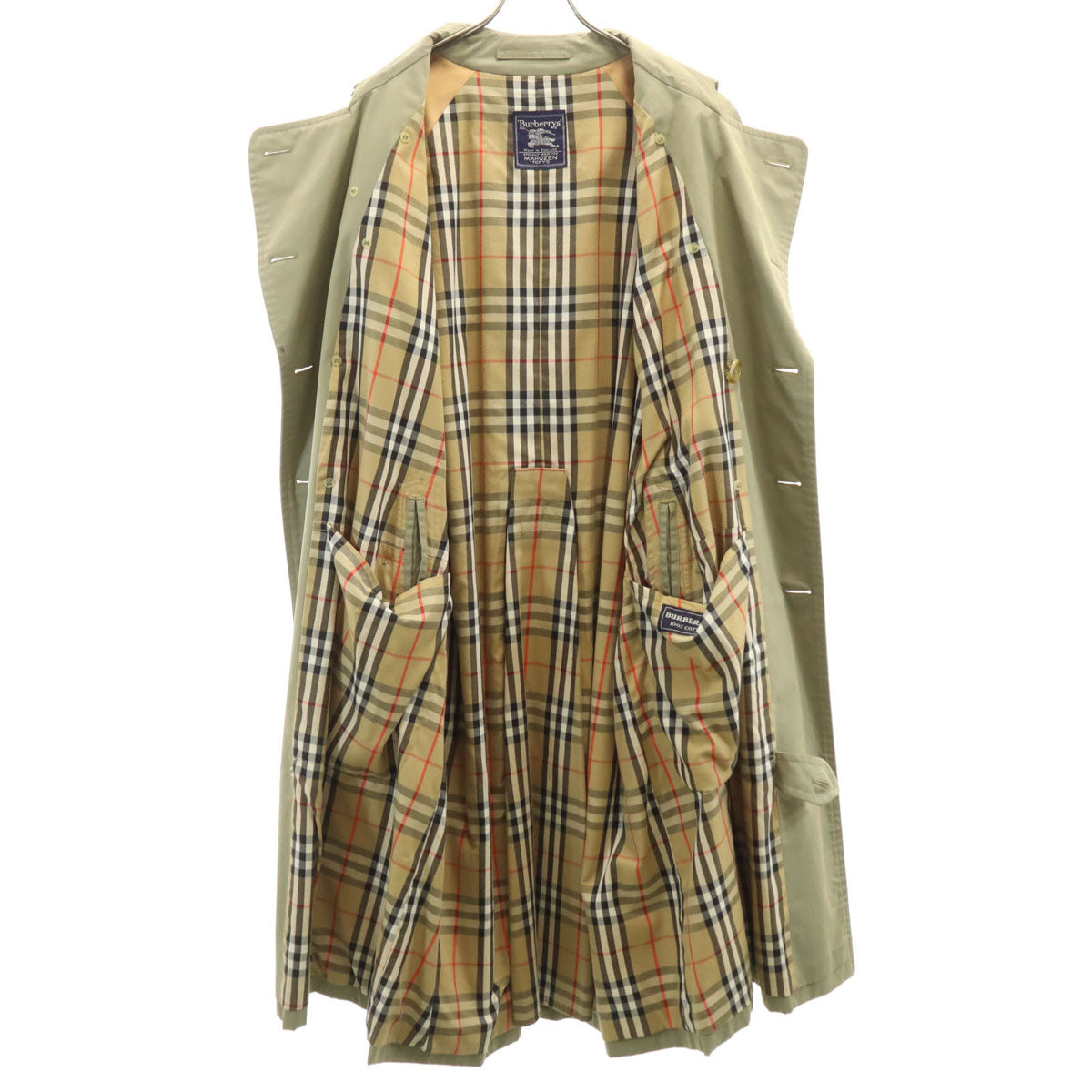 Burberrys バーバリーズ 90s 丸善 オールド トレンチコート 100/115 カーキベージュ メンズ