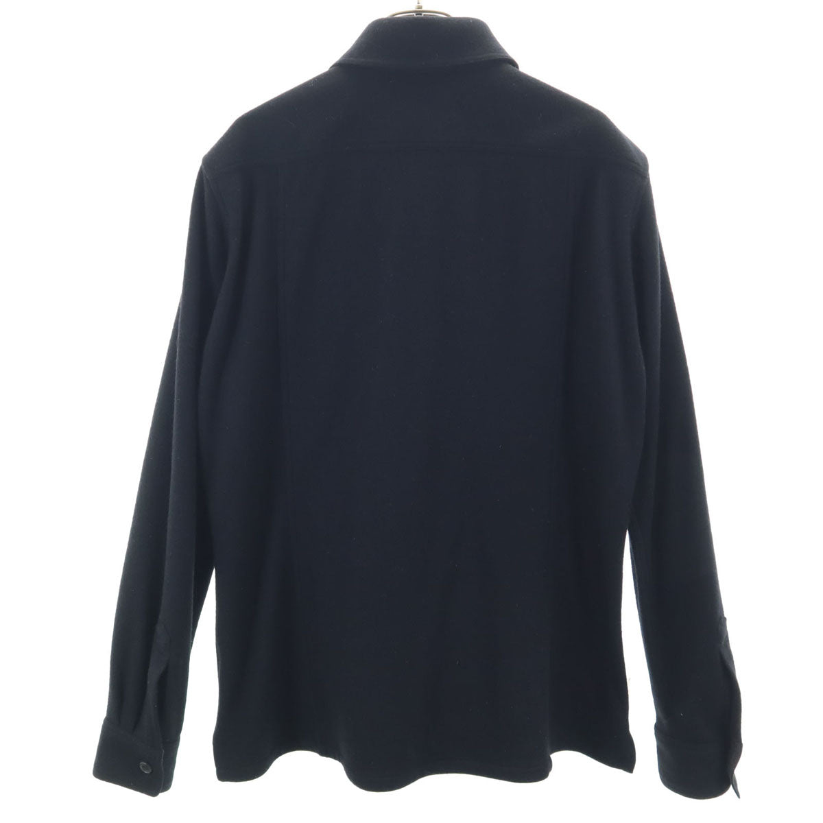 UNITED ARROWS ユナイテッドアローズ 長袖 ウールシャツ L ブラック メンズ