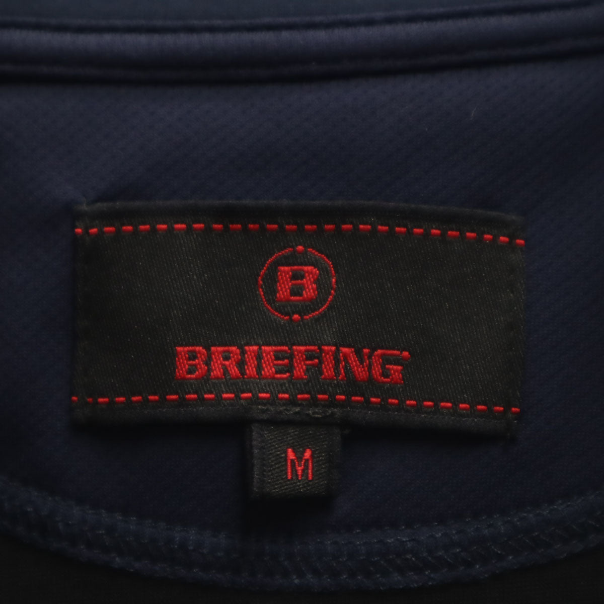 美品 BRIEFING ブリーフィング ゴルフ ダンボールニット ジップジャケット M ネイビー メンズ