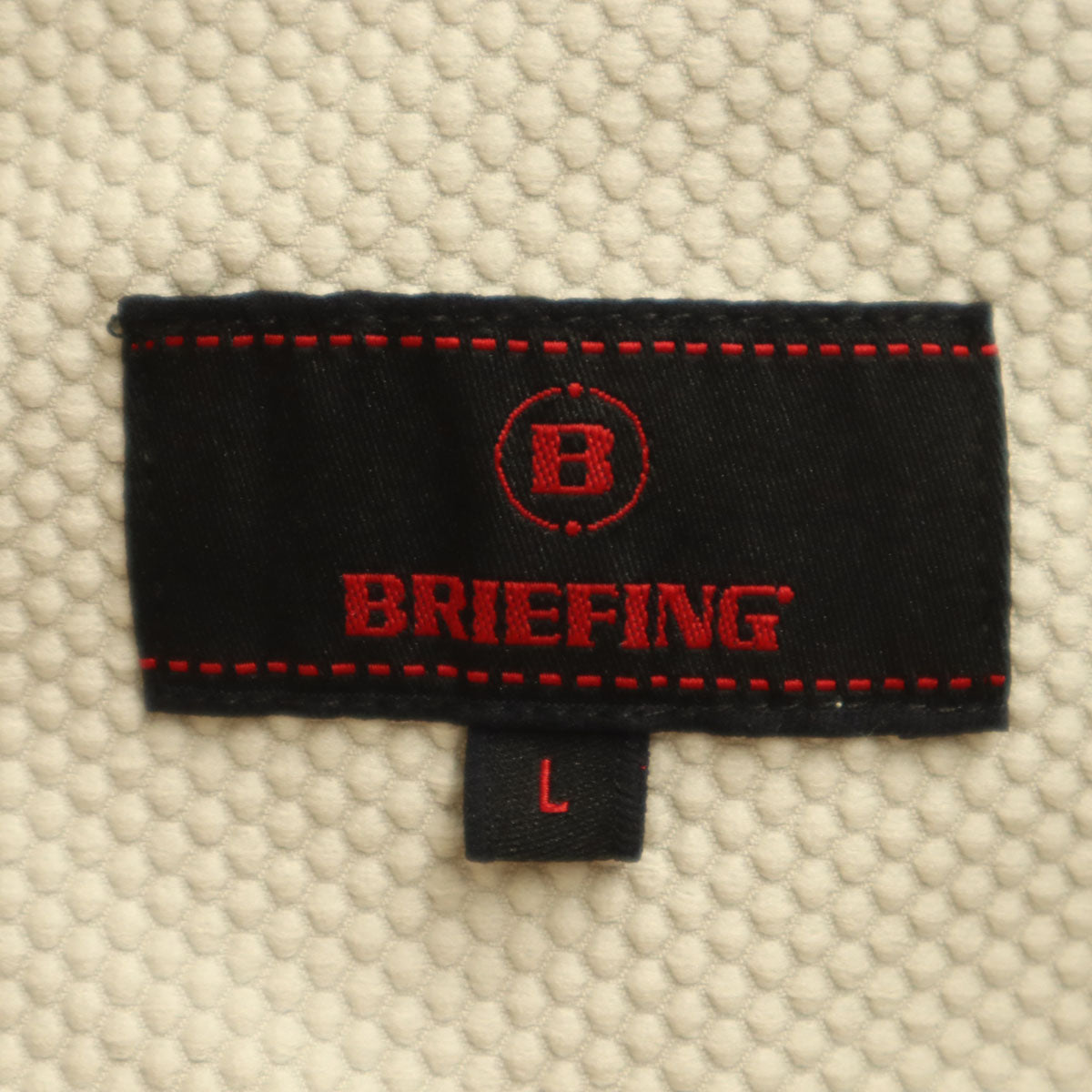 美品 BRIEFING ブリーフィング ゴルフ ストーム ジップパーカー L グレージュ メンズ