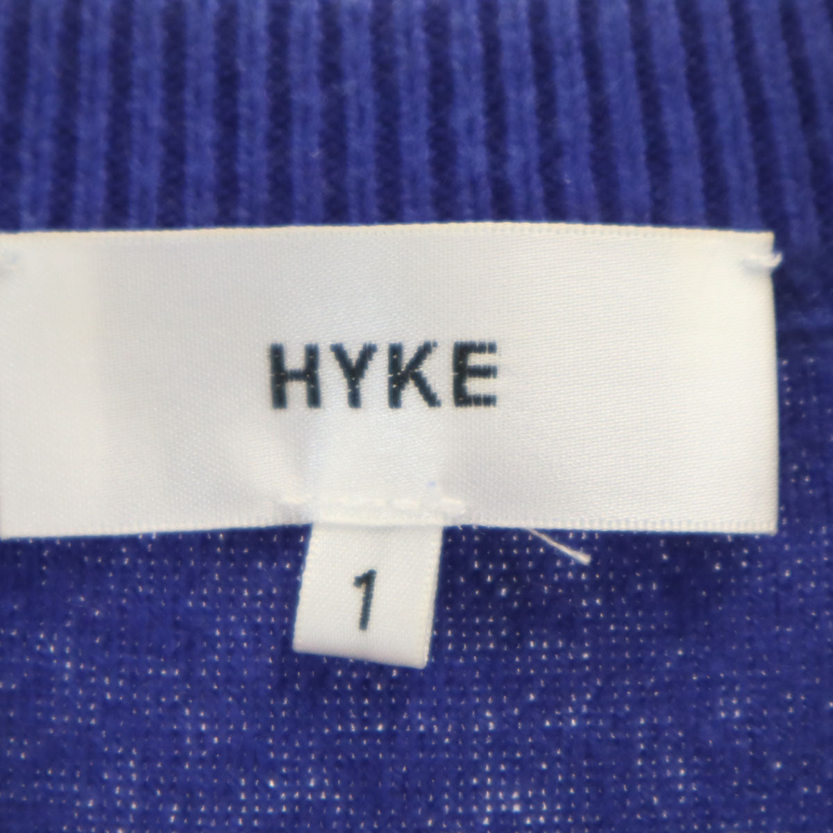 HYKE ハイク フレンチスリーブ ニット 1 青紫 レディース