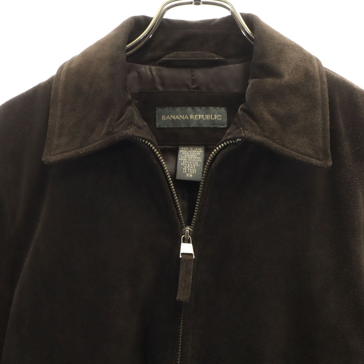 Banana Republic バナナリパブリック オールド 本革 スエードレザージャケット XS ブラウン ブルゾン メンズ