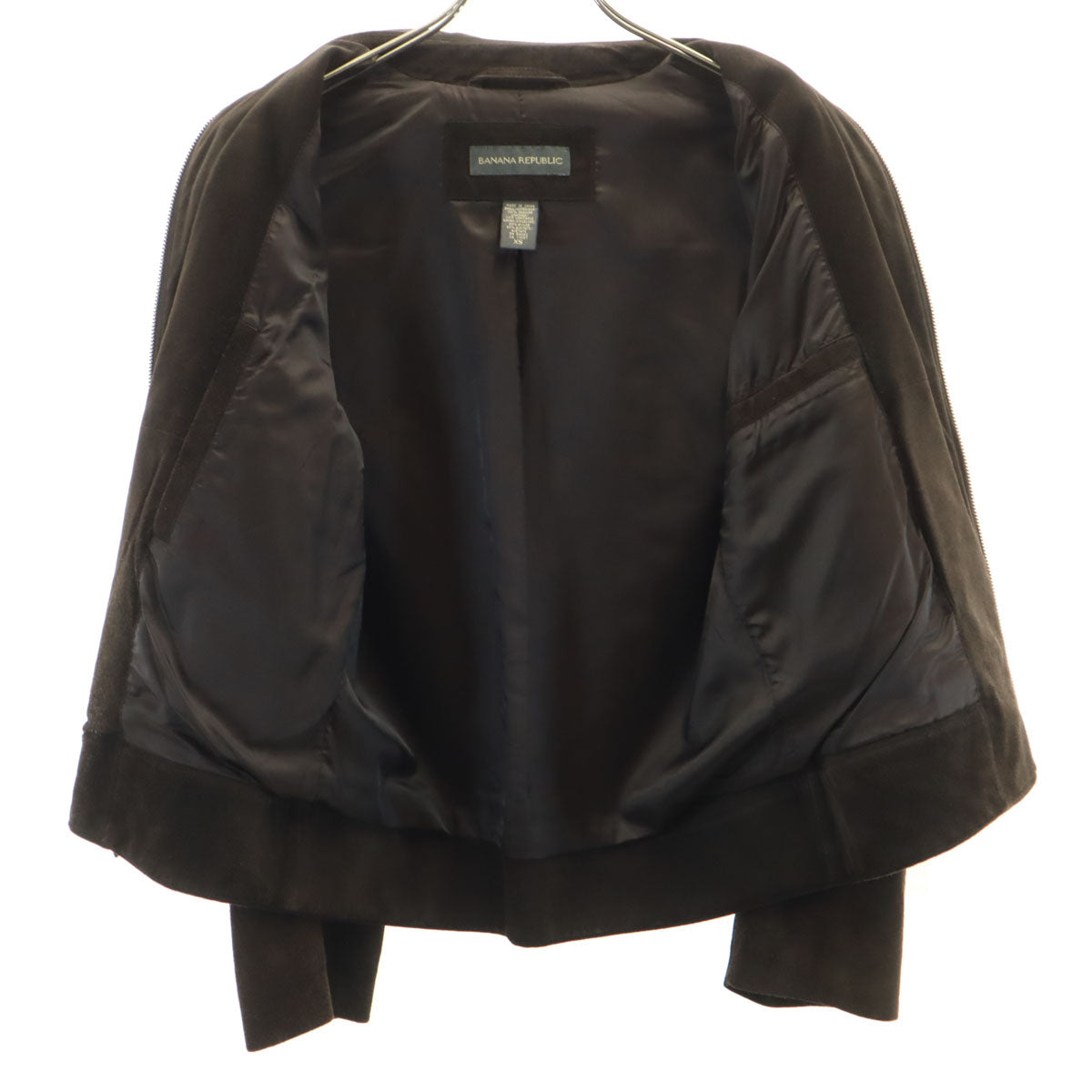 Banana Republic バナナリパブリック オールド 本革 スエードレザージャケット XS ブラウン ブルゾン メンズ