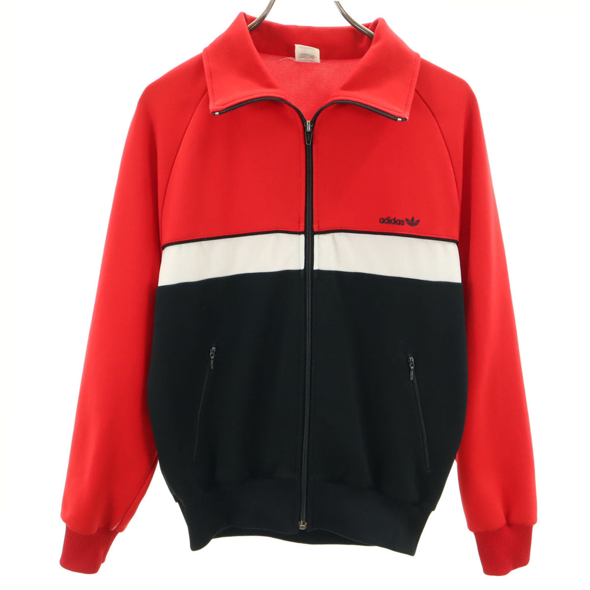 adidas アディダス 70s ヴィンテージ 西ドイツタグ トラックジャケット M レッド デサント ジャージ メンズ