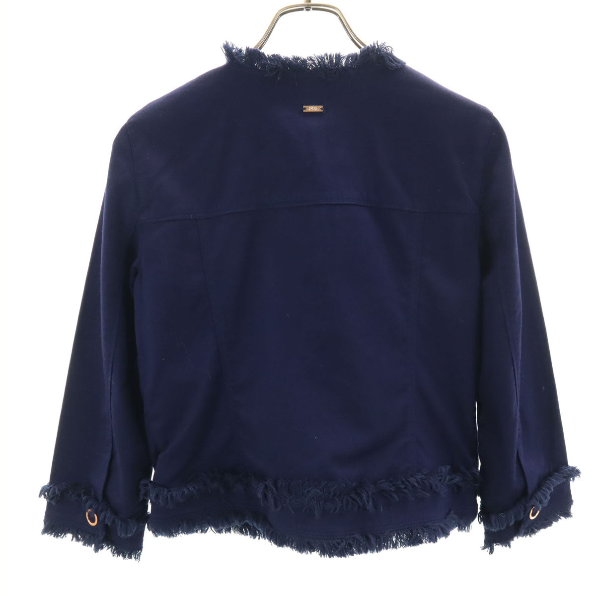 ARMANI EXCHANGE アルマーニエクスチェンジ ノーカラージャケット 4 ネイビー レディース