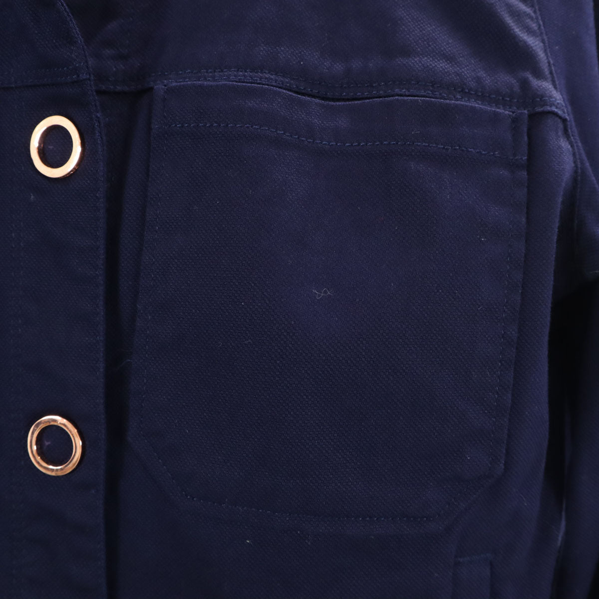 ARMANI EXCHANGE アルマーニエクスチェンジ ノーカラージャケット 4 ネイビー レディース