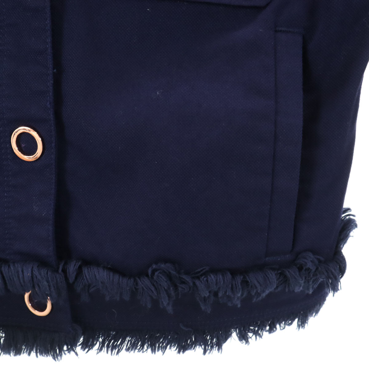 ARMANI EXCHANGE アルマーニエクスチェンジ ノーカラージャケット 4 ネイビー レディース