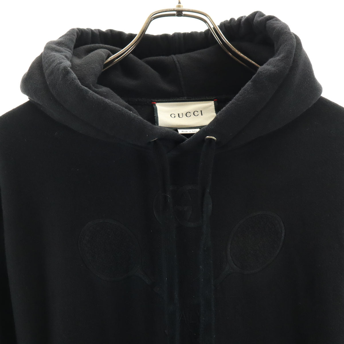 GUCCI グッチ イタリア製 長袖 スウェットパーカー XS ブラック 560502 メンズ