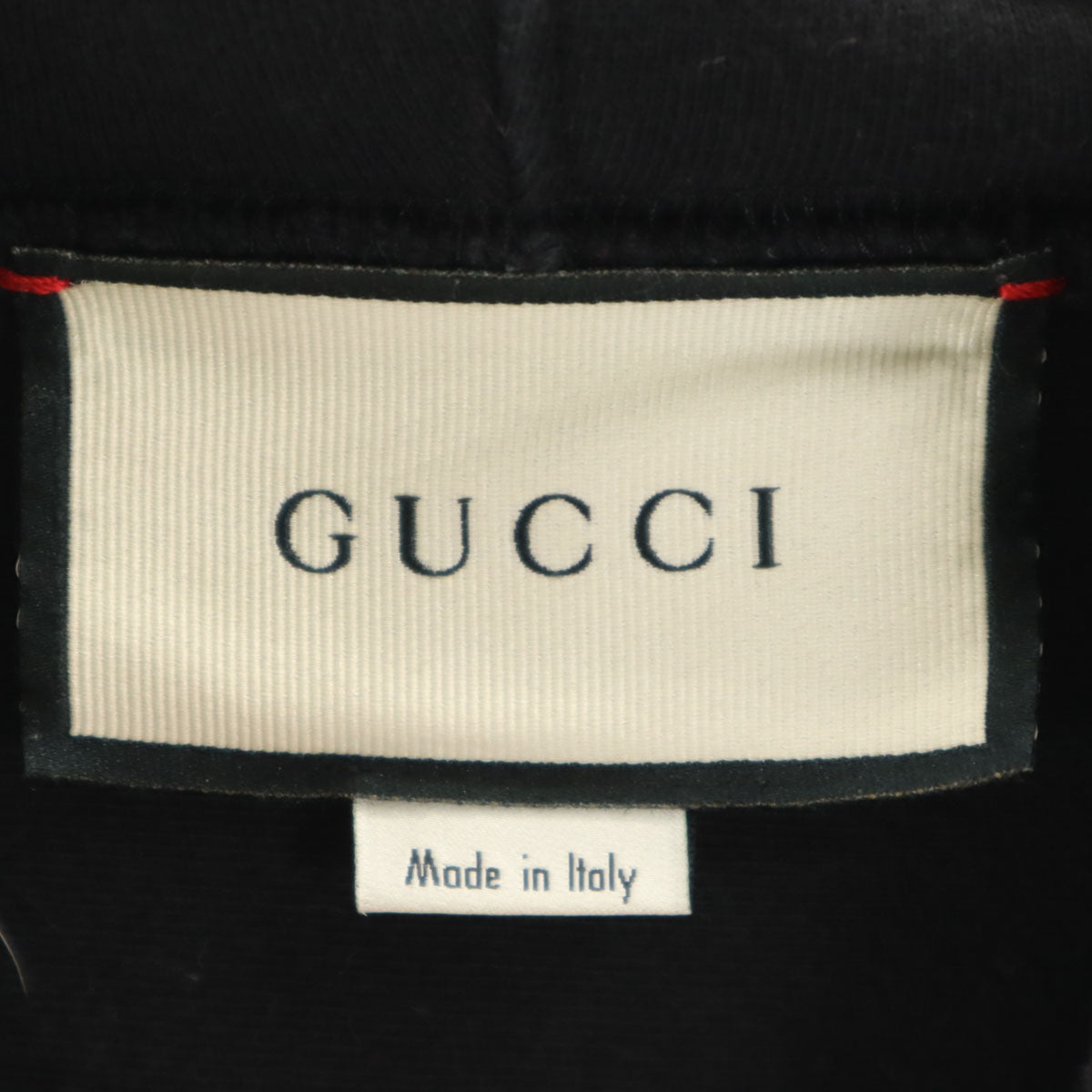 GUCCI グッチ イタリア製 長袖 スウェットパーカー XS ブラック 560502 メンズ